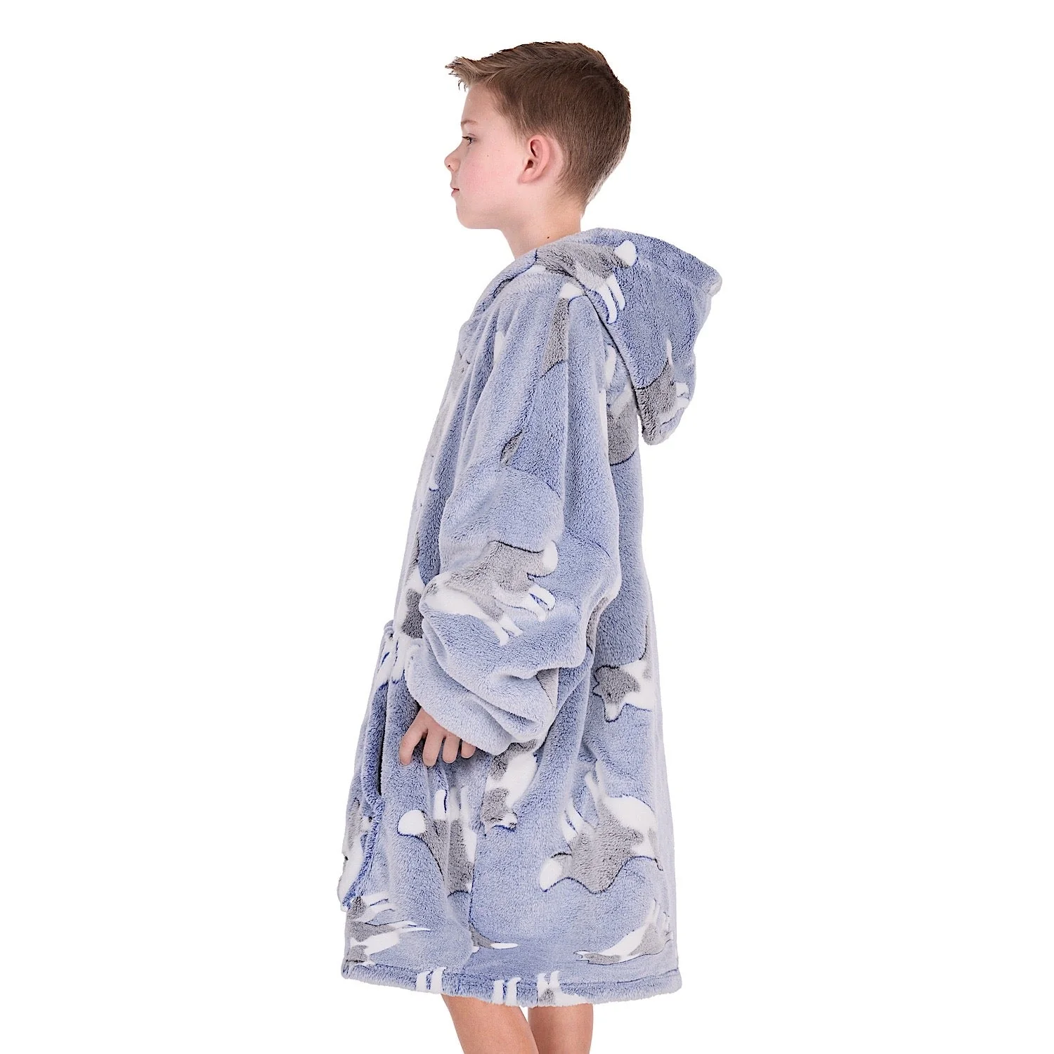 Thomas Cook Kid's Dog Snuggle Hoodie - Blue - Image 3