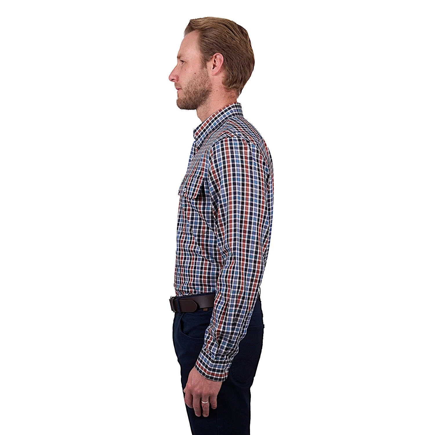 Thomas Cook Men's Ben Check Shirt - Navy/Tan - Image 3