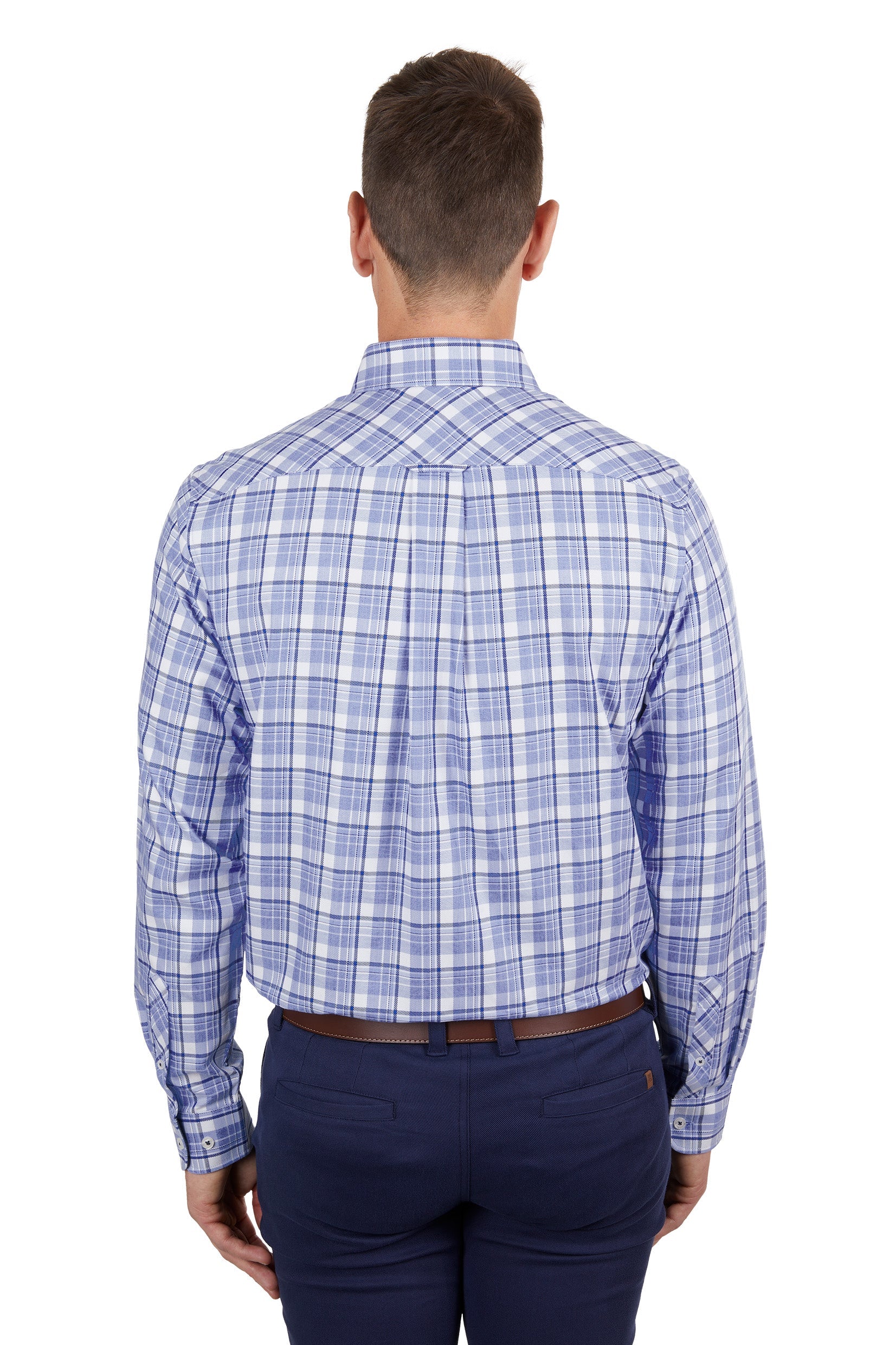 Thomas Cook Men's Boyd 1 Pocket Shirt Navy/Blue - Image 2