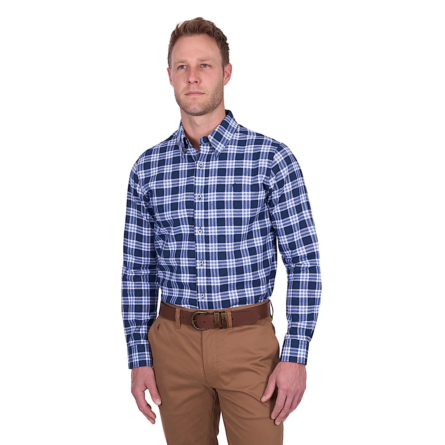Thomas Cook Men's Dale Linen Shirt - Navy/White