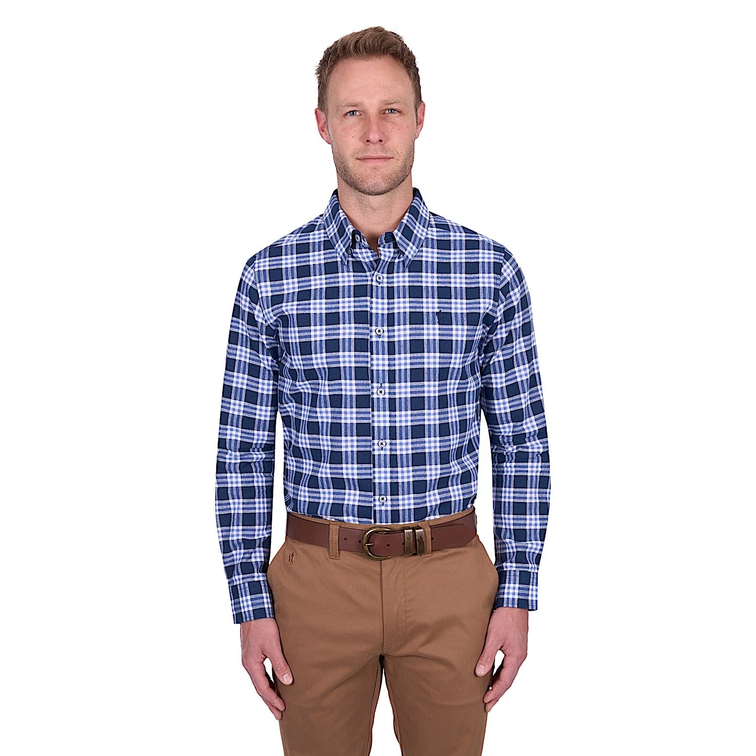 Thomas Cook Men's Dale Linen Shirt - Navy/White - Image 2