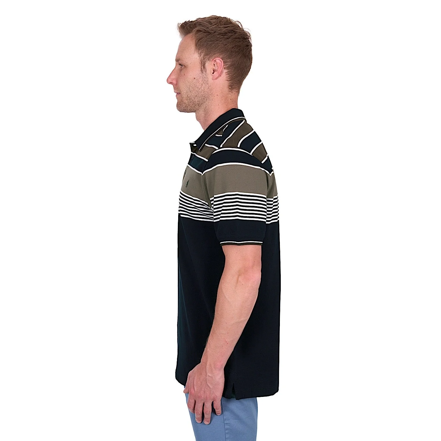 Thomas Cook Men's Josua Polo - Navy/Tan - Image 3