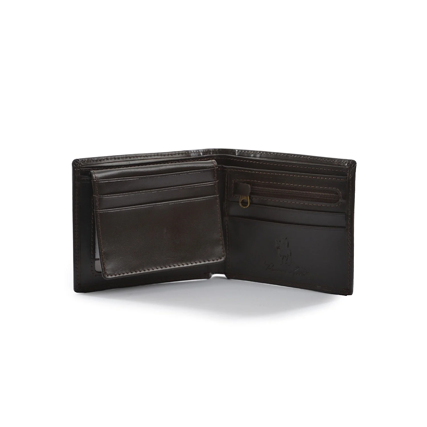 Thomas Cook Men's Leather Edged Wallet - Dark Brown - Image 2