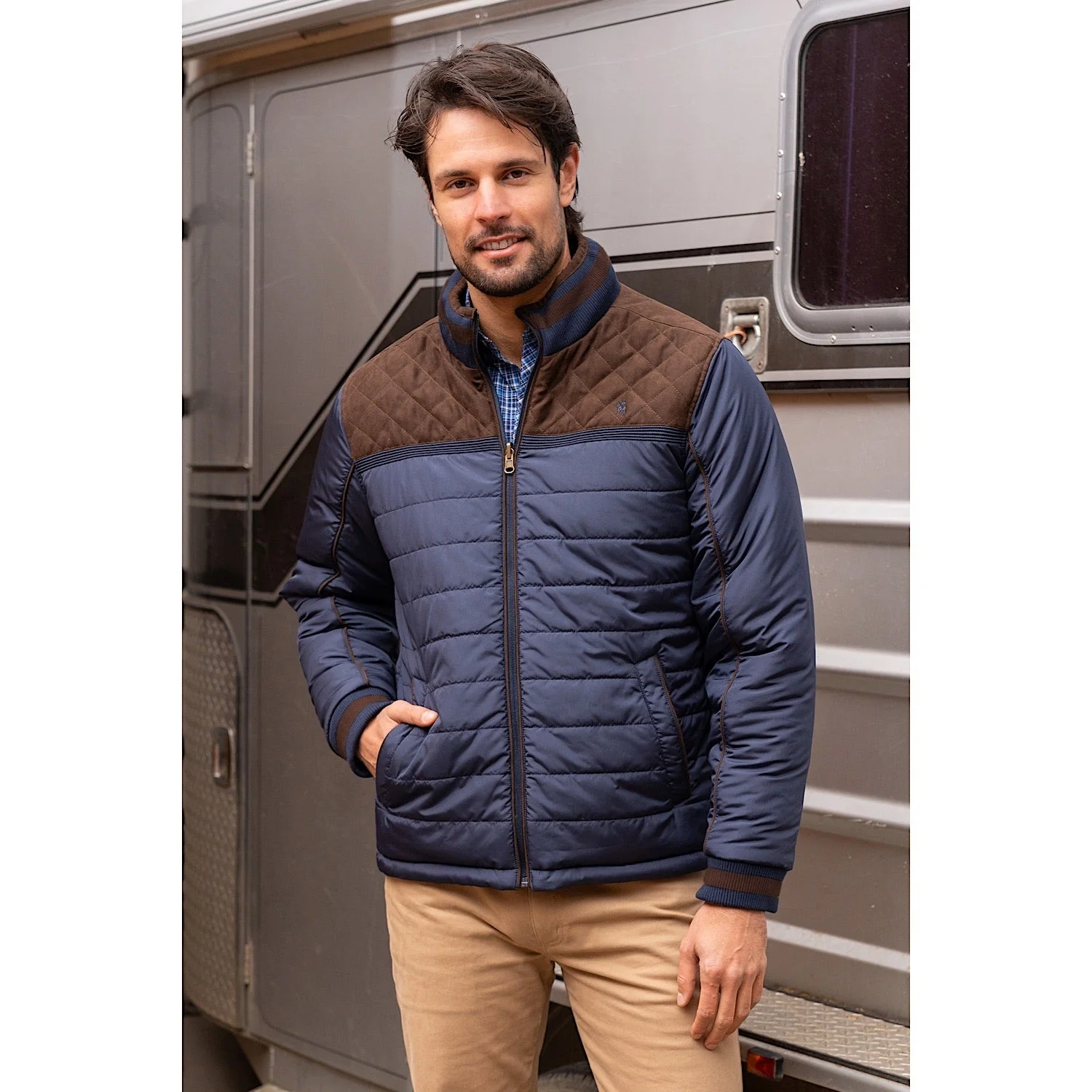 Thomas Cook Men's Lucknow Reversible Jacket - Navy - Image 5