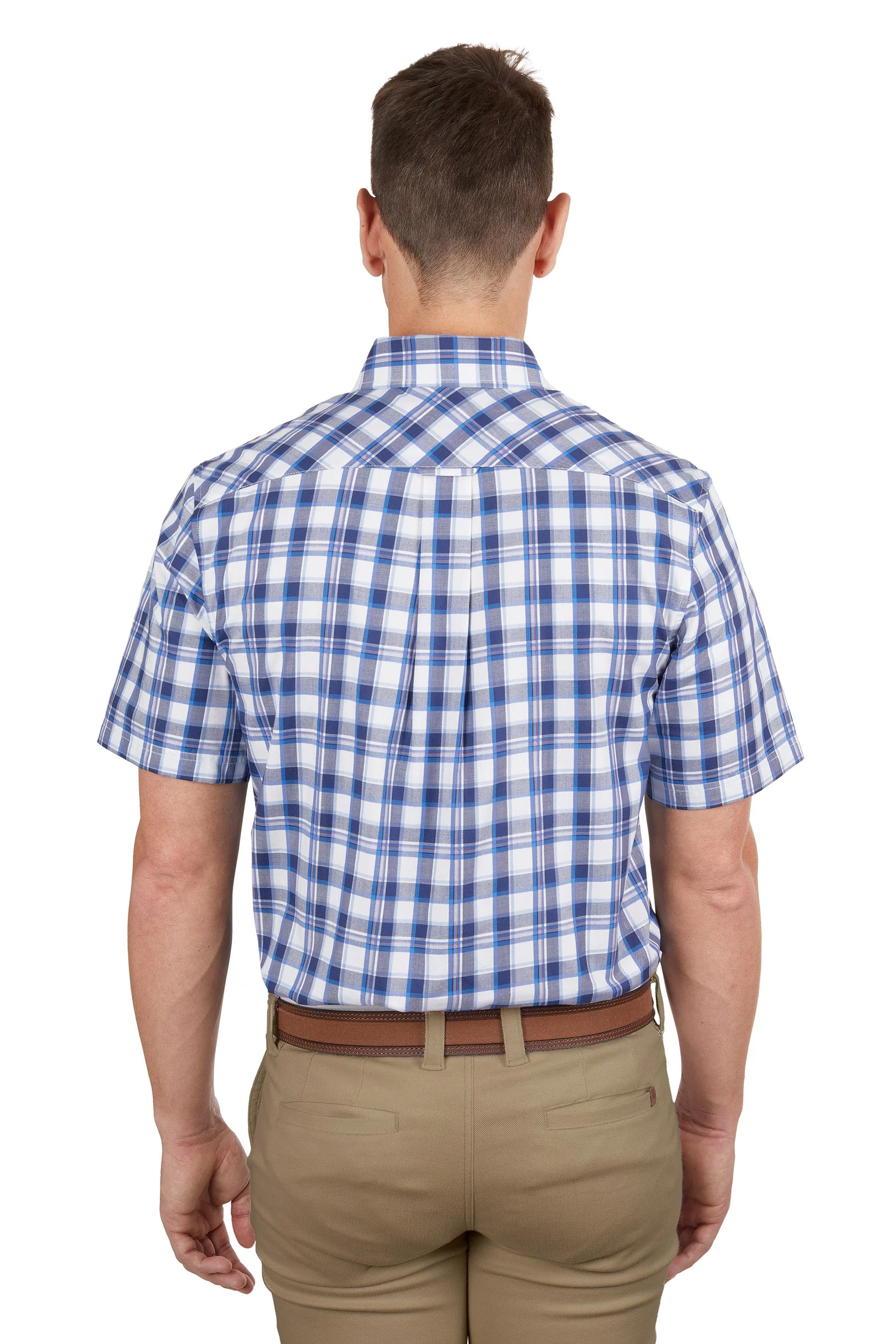 Thomas Cook Men's Luke 2 Pocket Short Sleeve Shirt Navy/Blue - Image 2