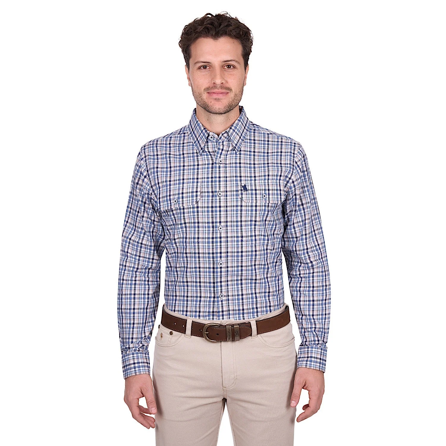 Thomas Cook Men's Patrick Shirt - Blue / Tan