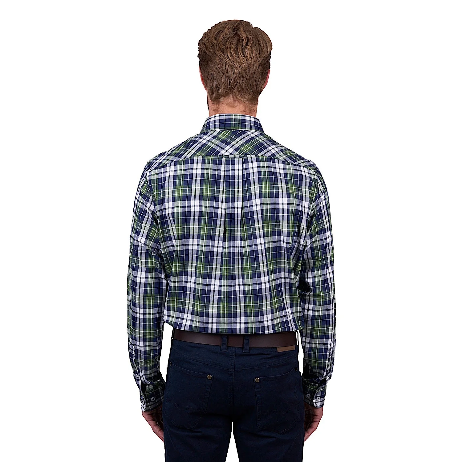 Thomas Cook Men's Shane Check Shirt - Navy/Green - Image 2