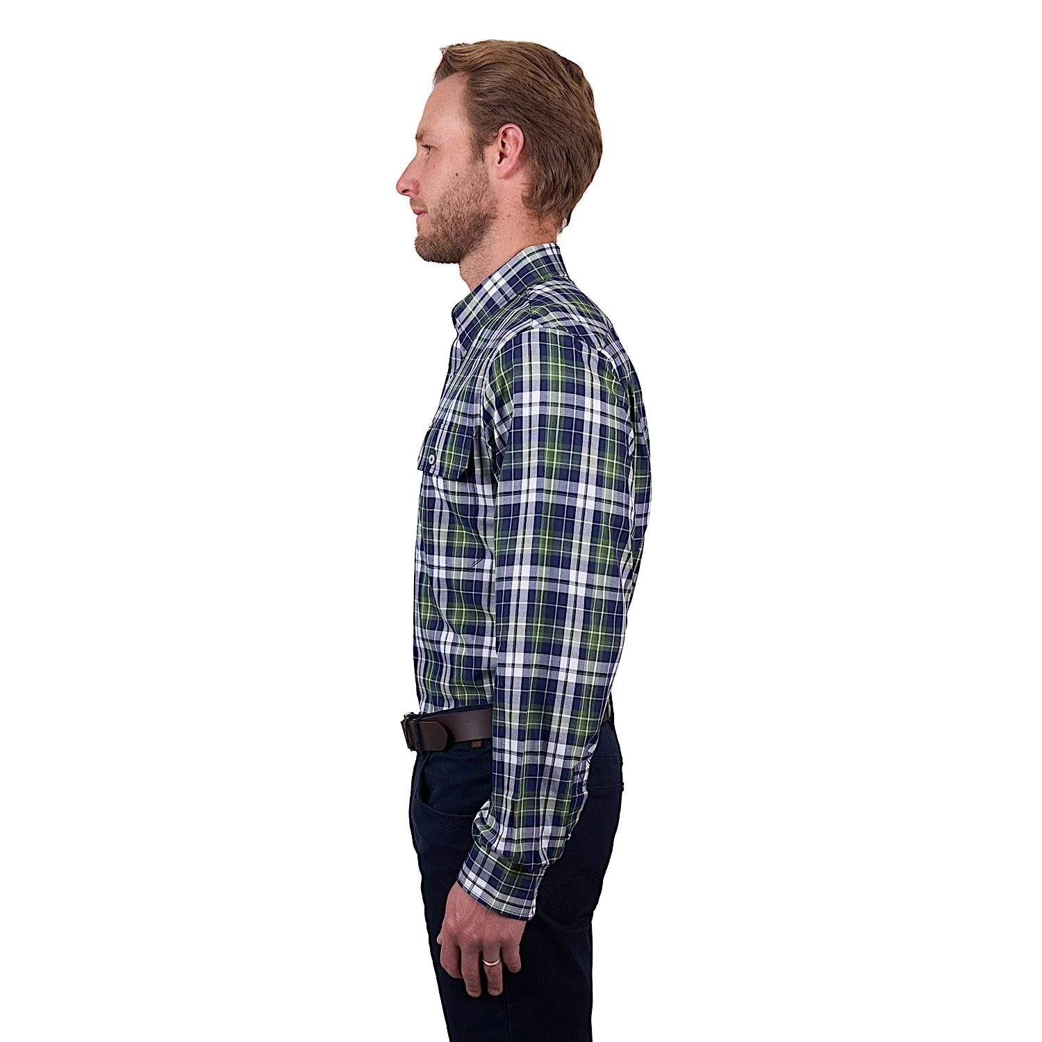 Thomas Cook Men's Shane Check Shirt - Navy/Green - Image 3