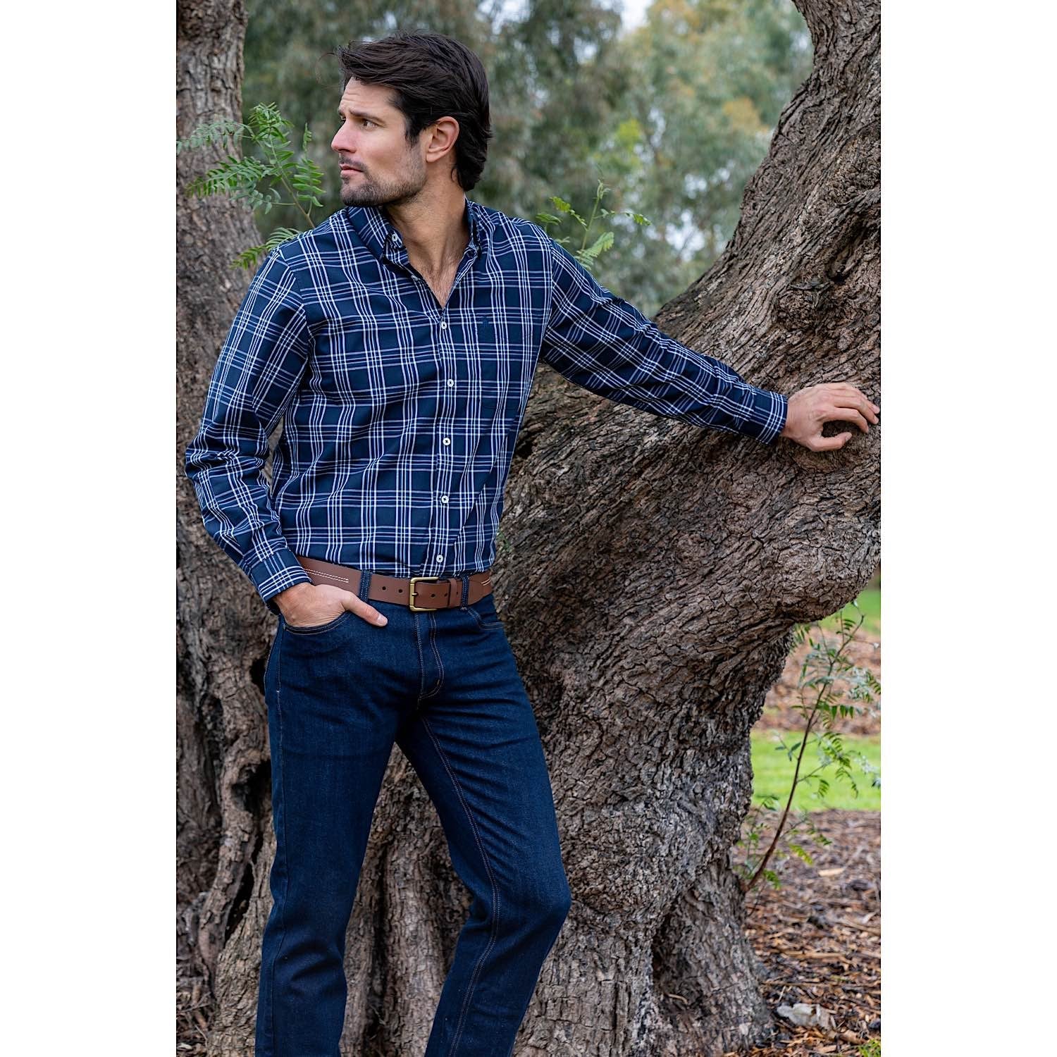 Thomas Cook Men's Spencer Check Shirt - Navy/Royal - Image 3