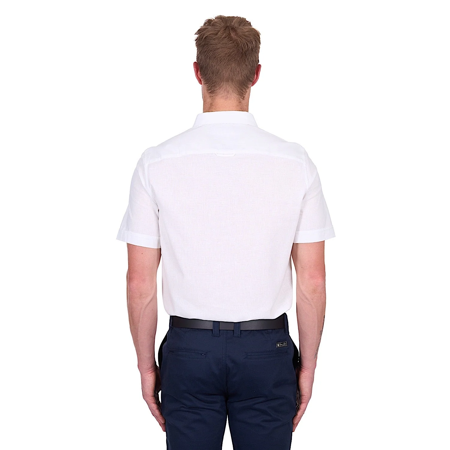 Thomas Cook Men's TC Linen Short Sleeve Shirt - White - Image 4