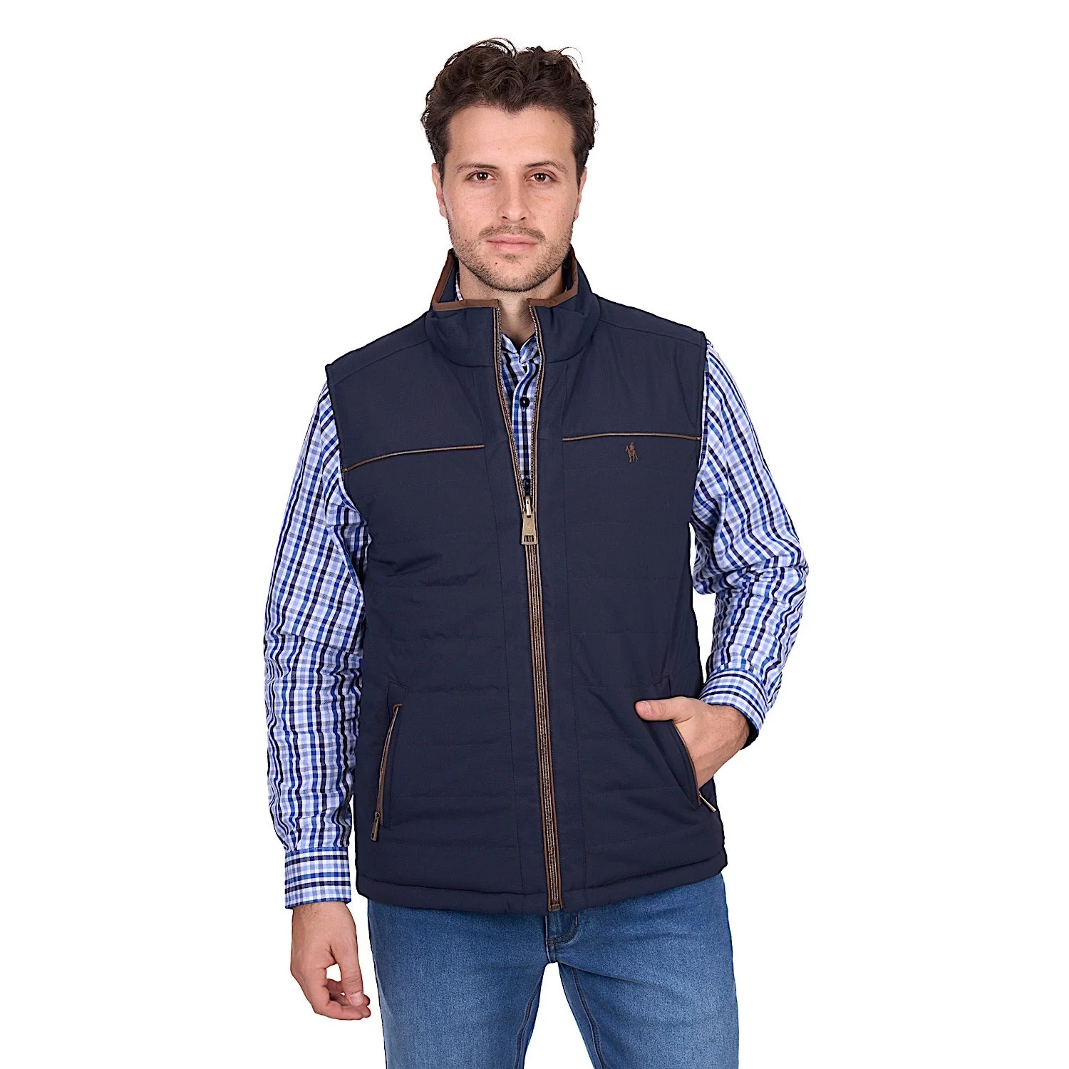 Thomas Cook Men's Toby Reversible Vest - Navy / Tan