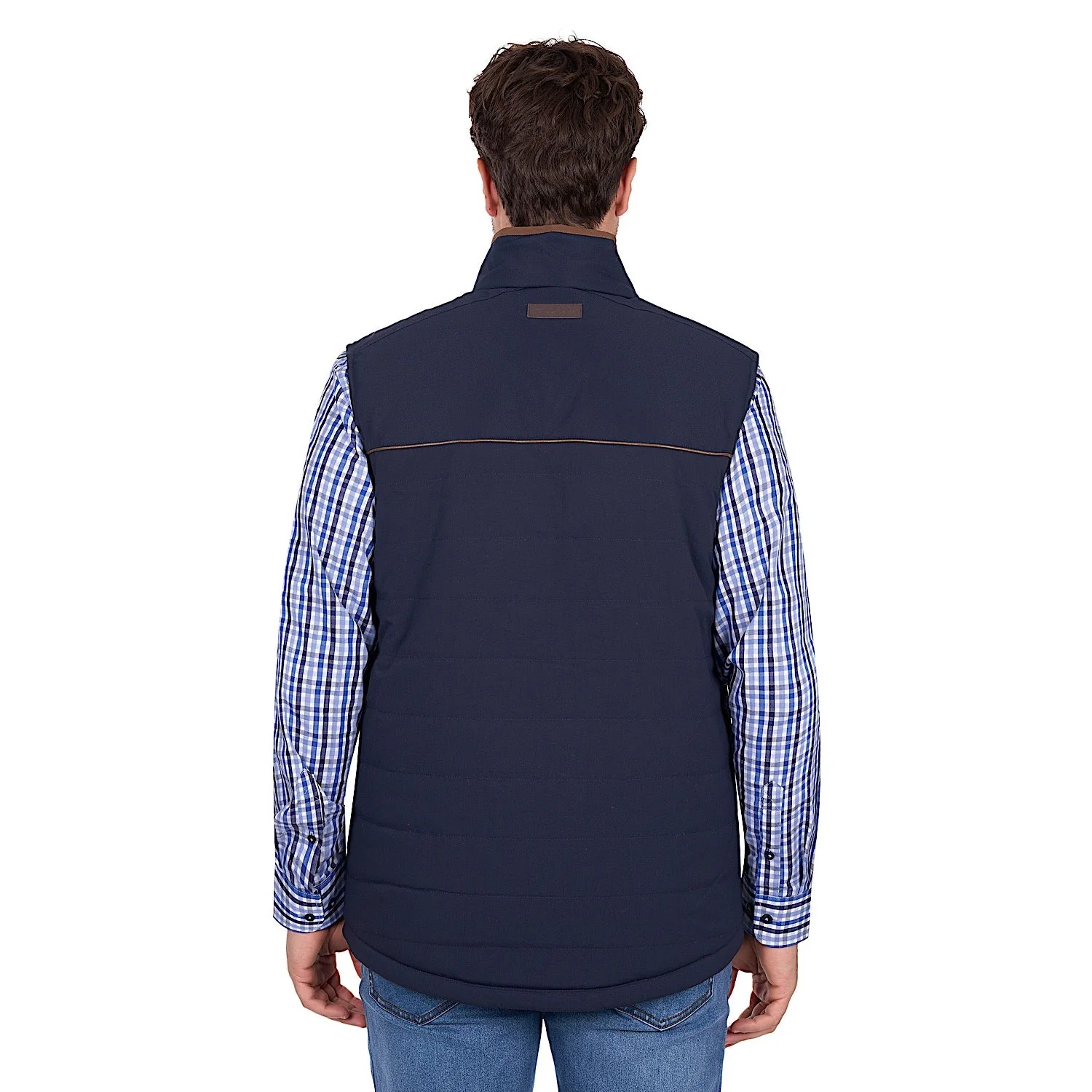 Thomas Cook Men's Toby Reversible Vest - Navy / Tan - Image 5