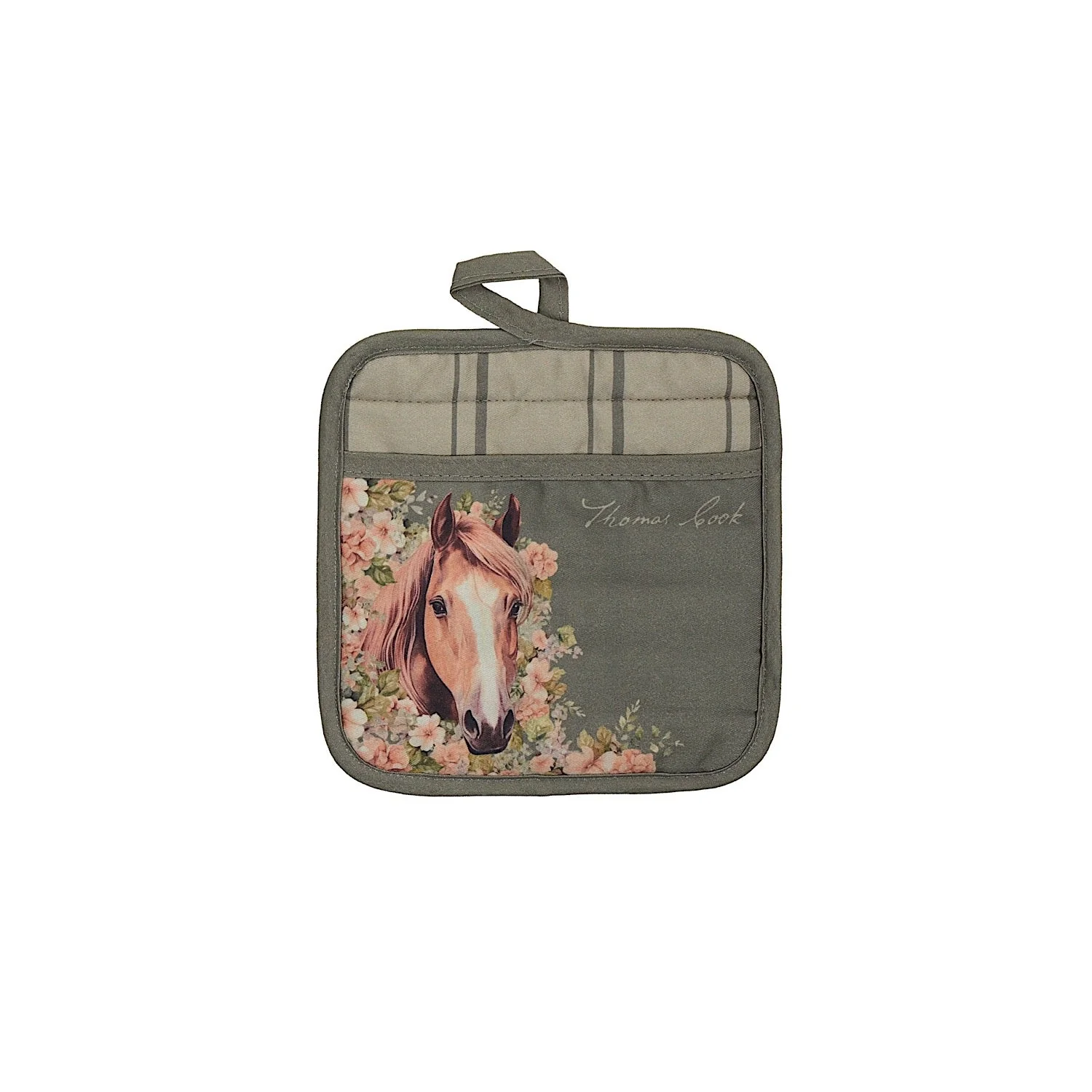 Thomas Cook Oven Mitt & Pot Holder Set - Sage (Horse) - Image 3