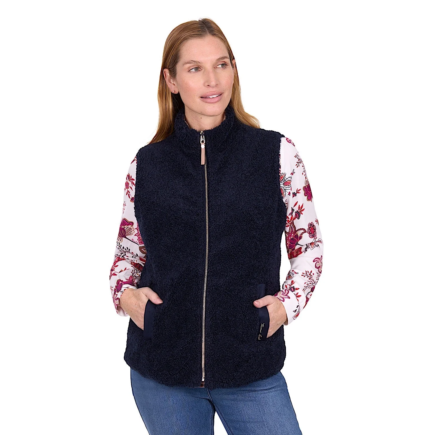 Thomas Cook Women's Astrid Reversible Vest - Tan / Navy