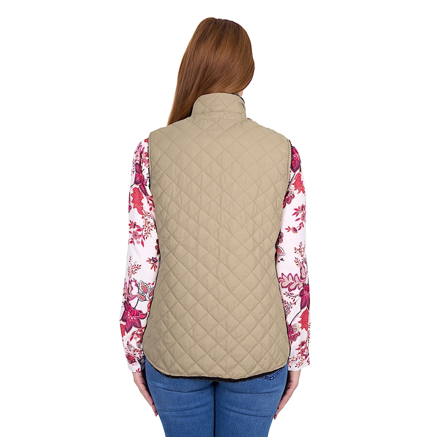 Thomas Cook Women's Astrid Reversible Vest - Tan / Navy - Image 3