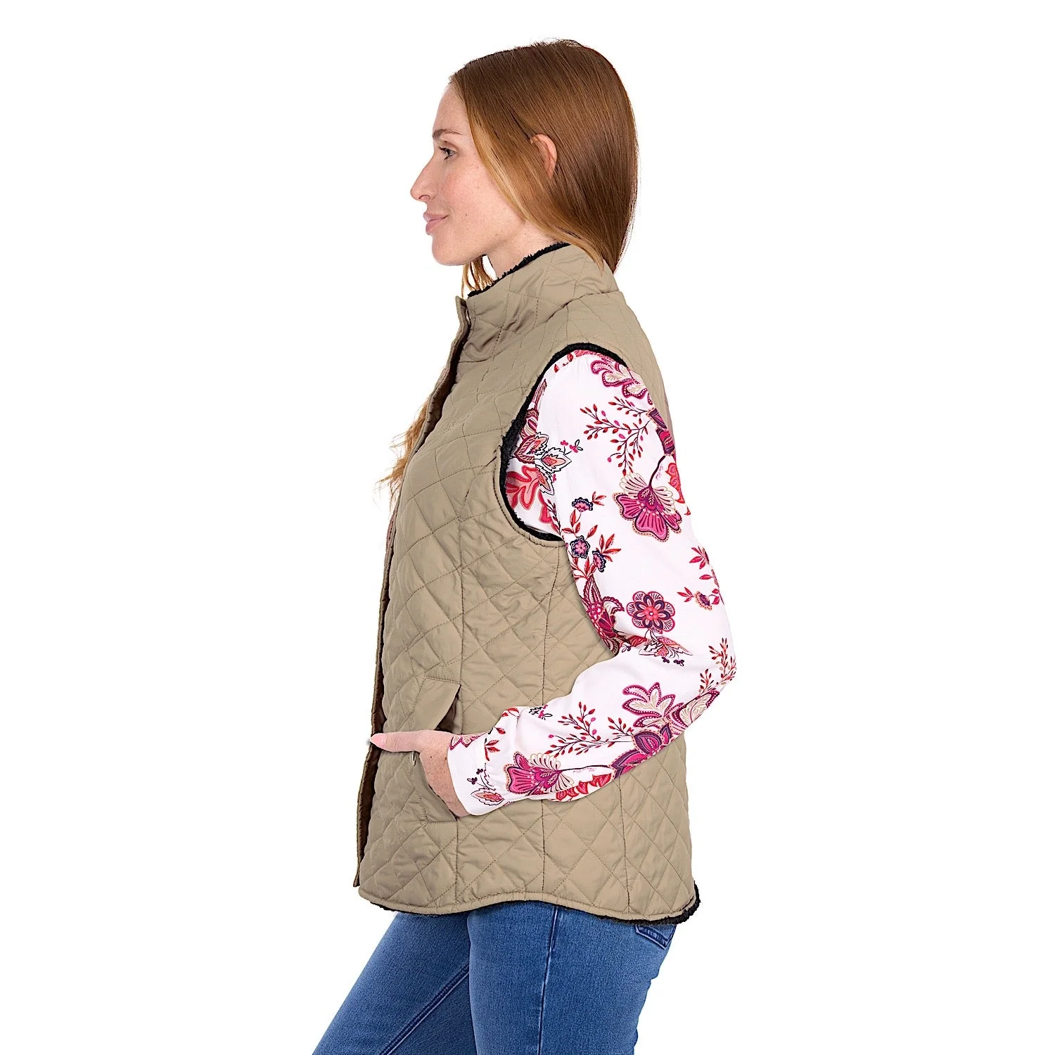 Thomas Cook Women's Astrid Reversible Vest - Tan / Navy - Image 5