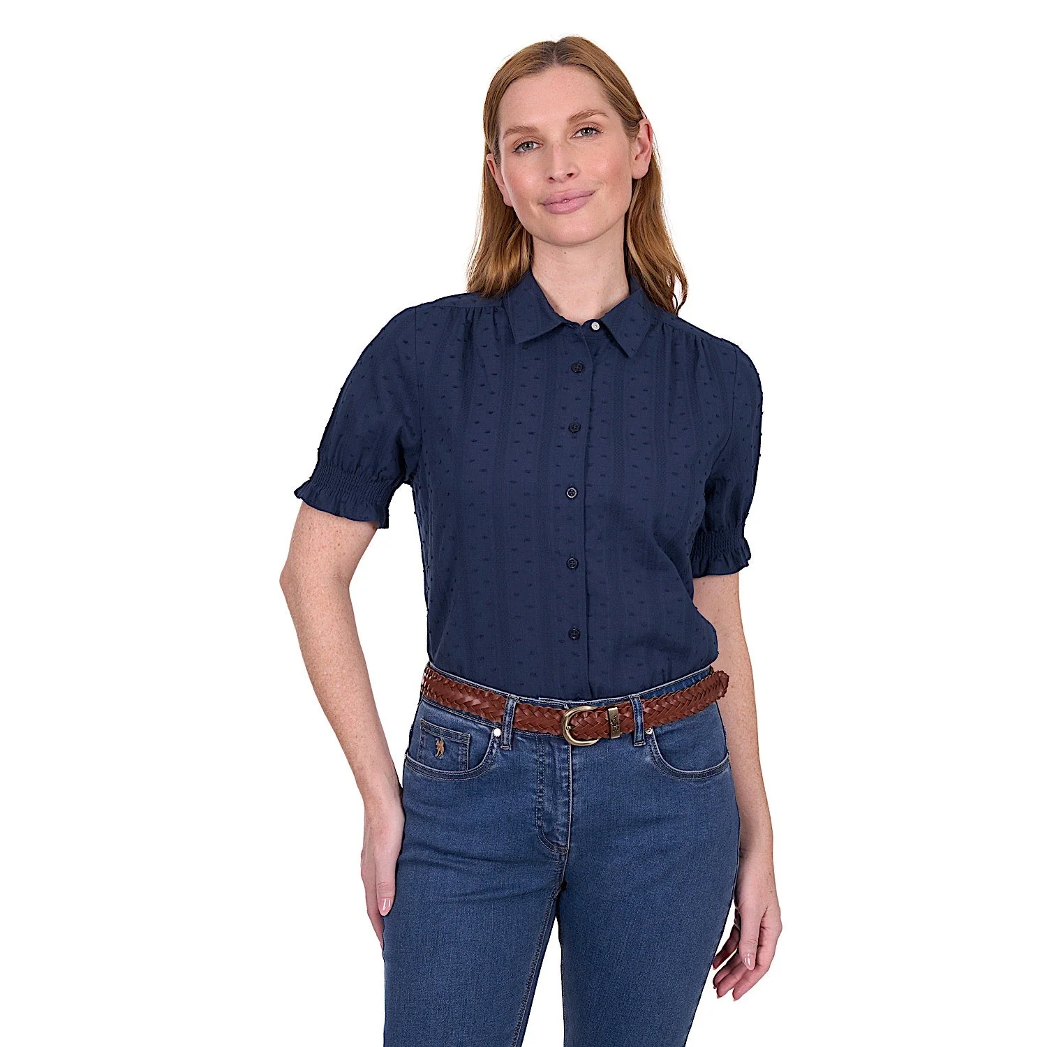 Thomas Cook Women's Imogen Short Sleeve Shirt - Navy