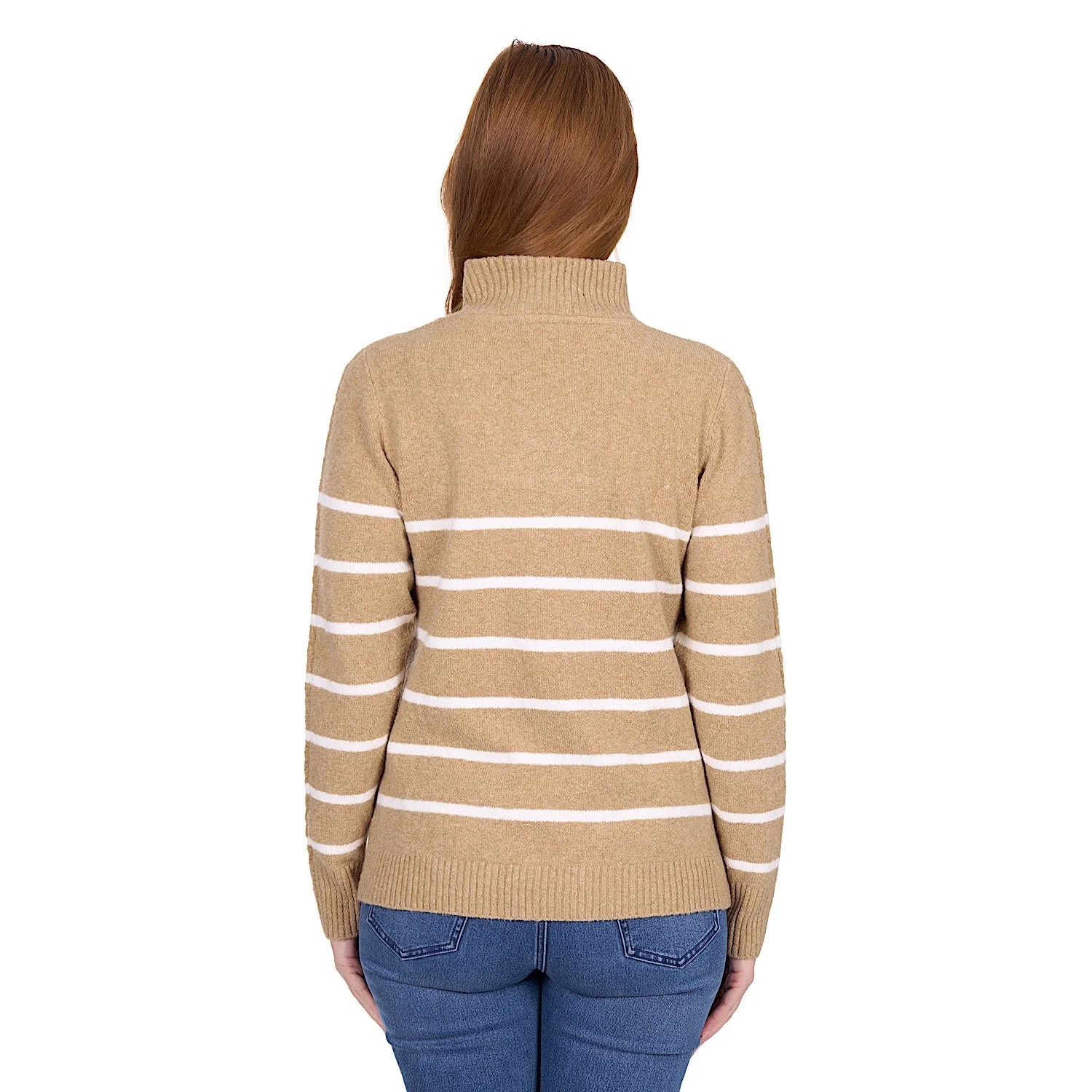 Thomas Cook Women's Luna 1/4 Zip Jumper - Tan Marle - Image 2