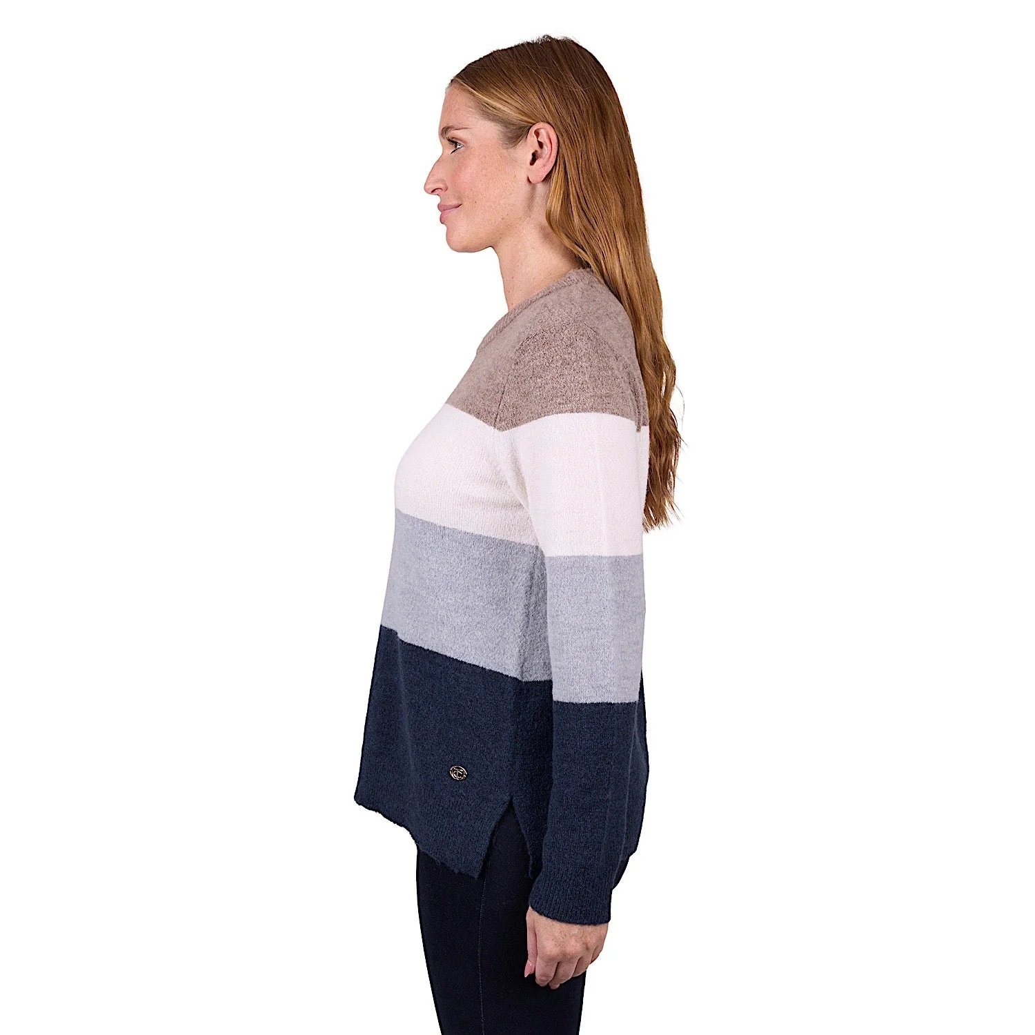 Thomas Cook Women's Maya Stripe Knit Jumper - Taupe - Image 2