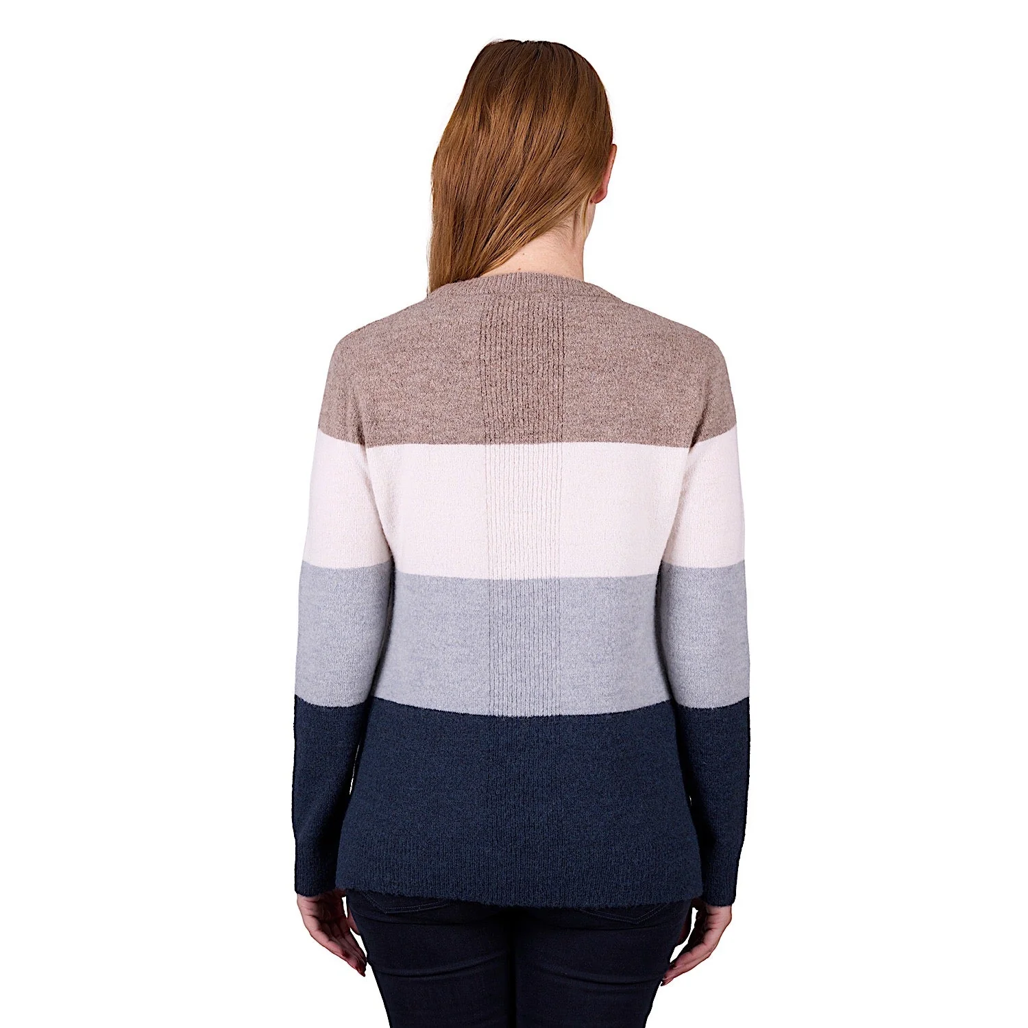 Thomas Cook Women's Maya Stripe Knit Jumper - Taupe - Image 3