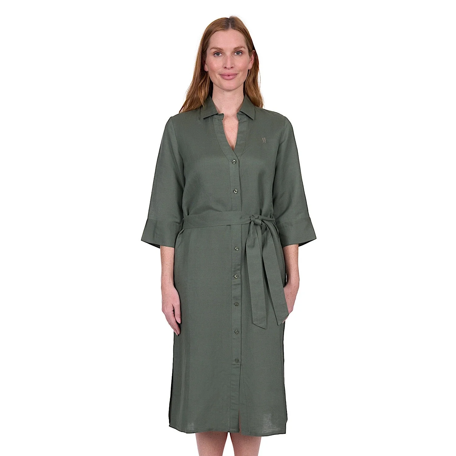 Thomas Cook Women's Sasha Shirt Dress - Green - Image 2