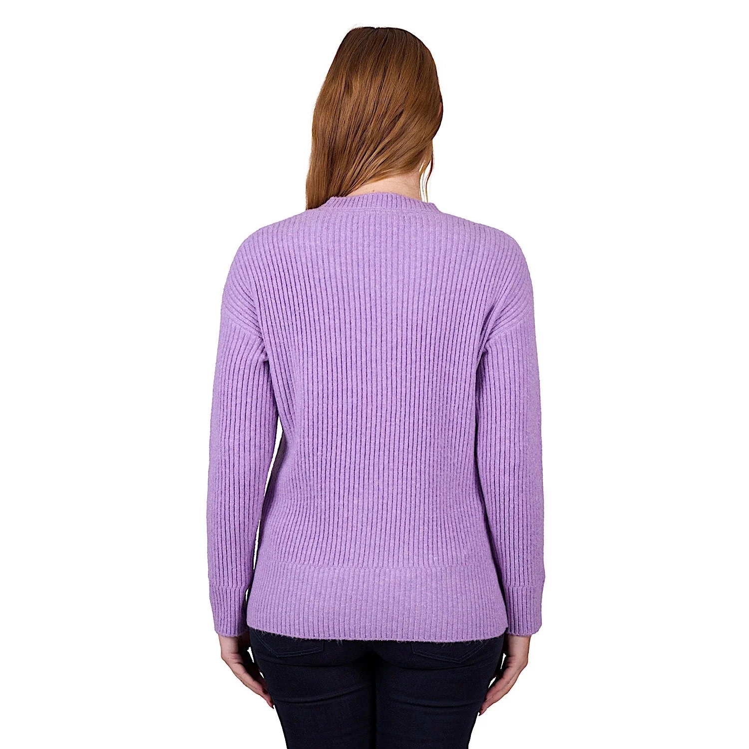 Thomas Cook Women's Sofia Rib Knit Jumper - Lilac Marle - Image 3