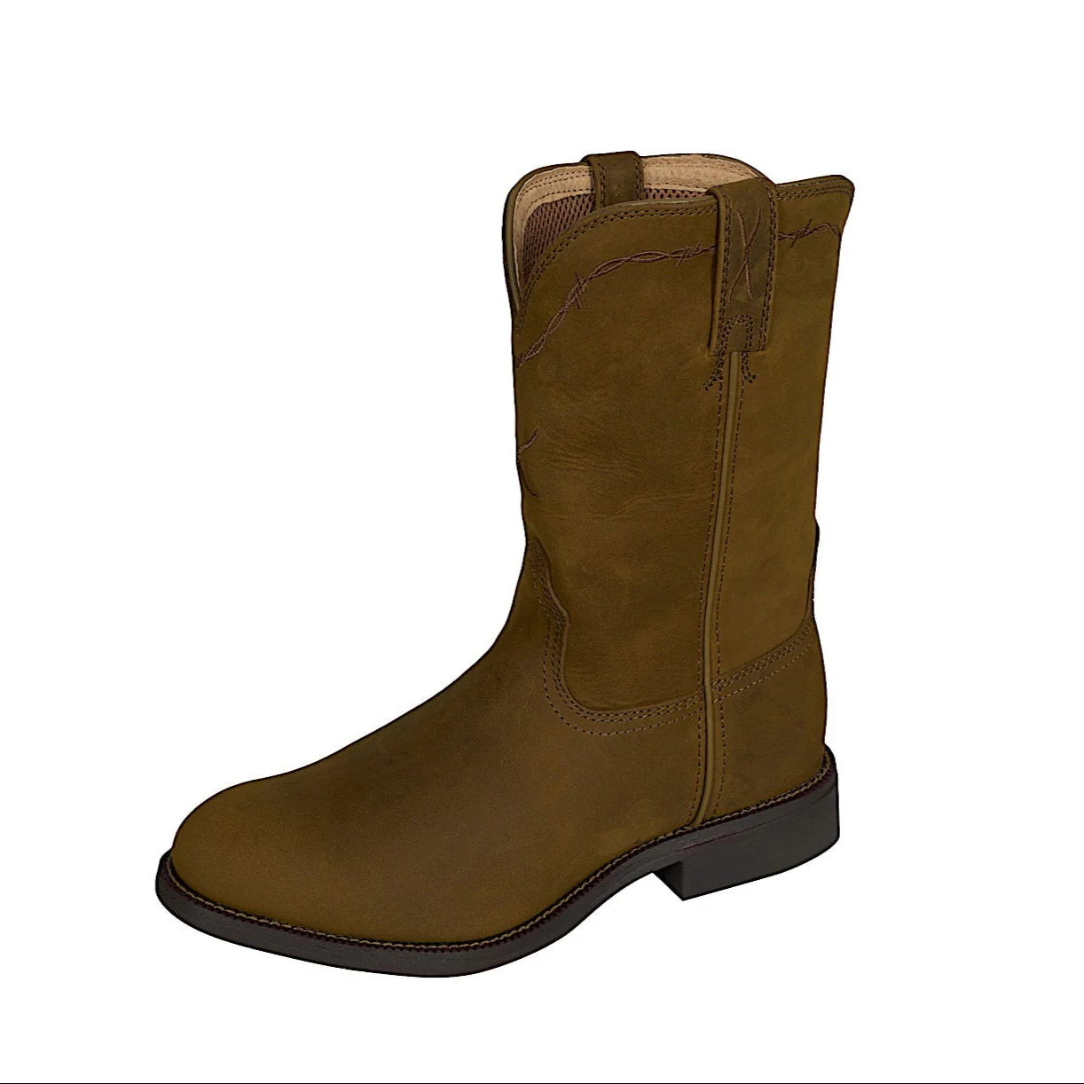 Twisted X Men's 10 Roper Western Boot - Distressed Saddle