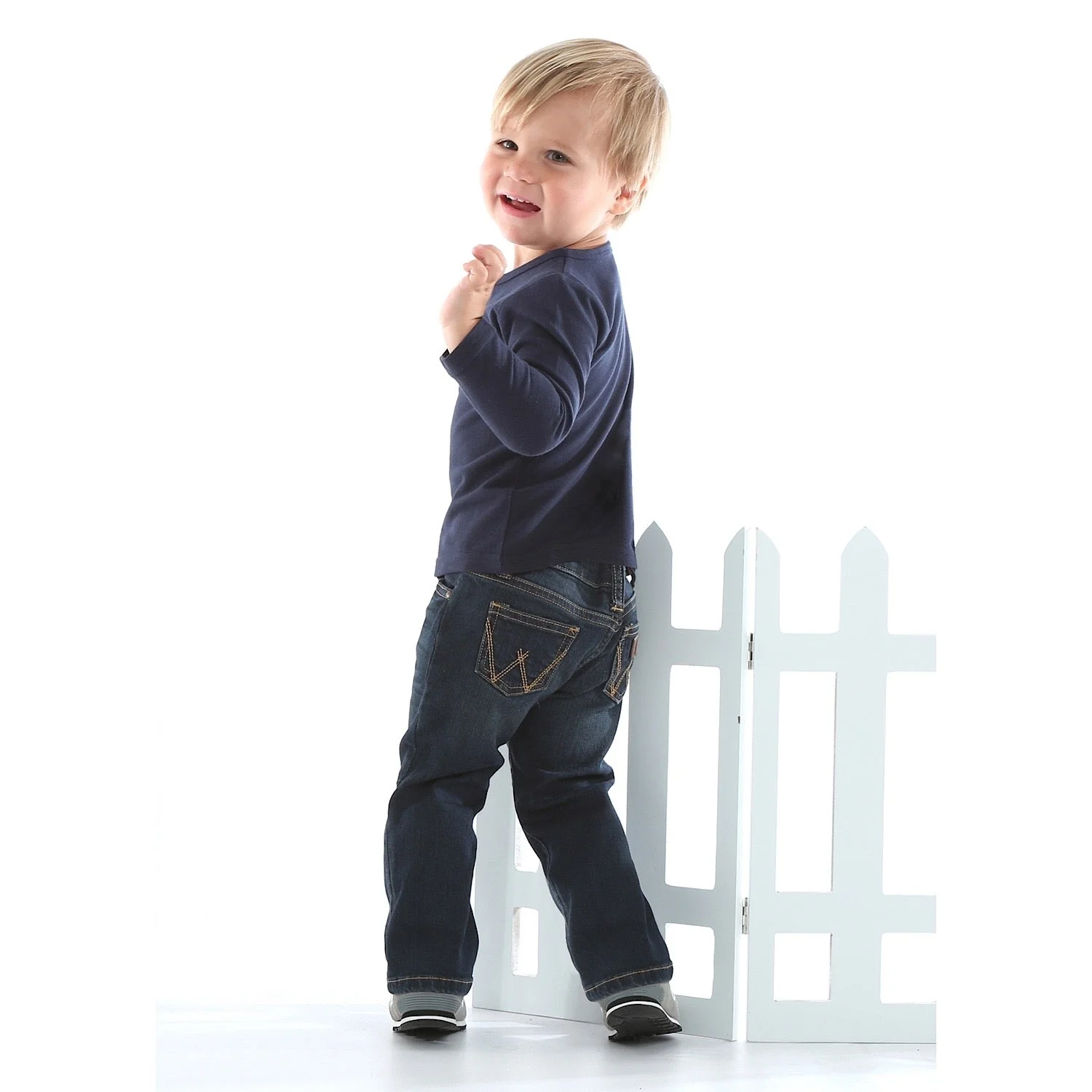Wrangler All Around Baby/Toddler Western Jean - Dark Blue - Image 3