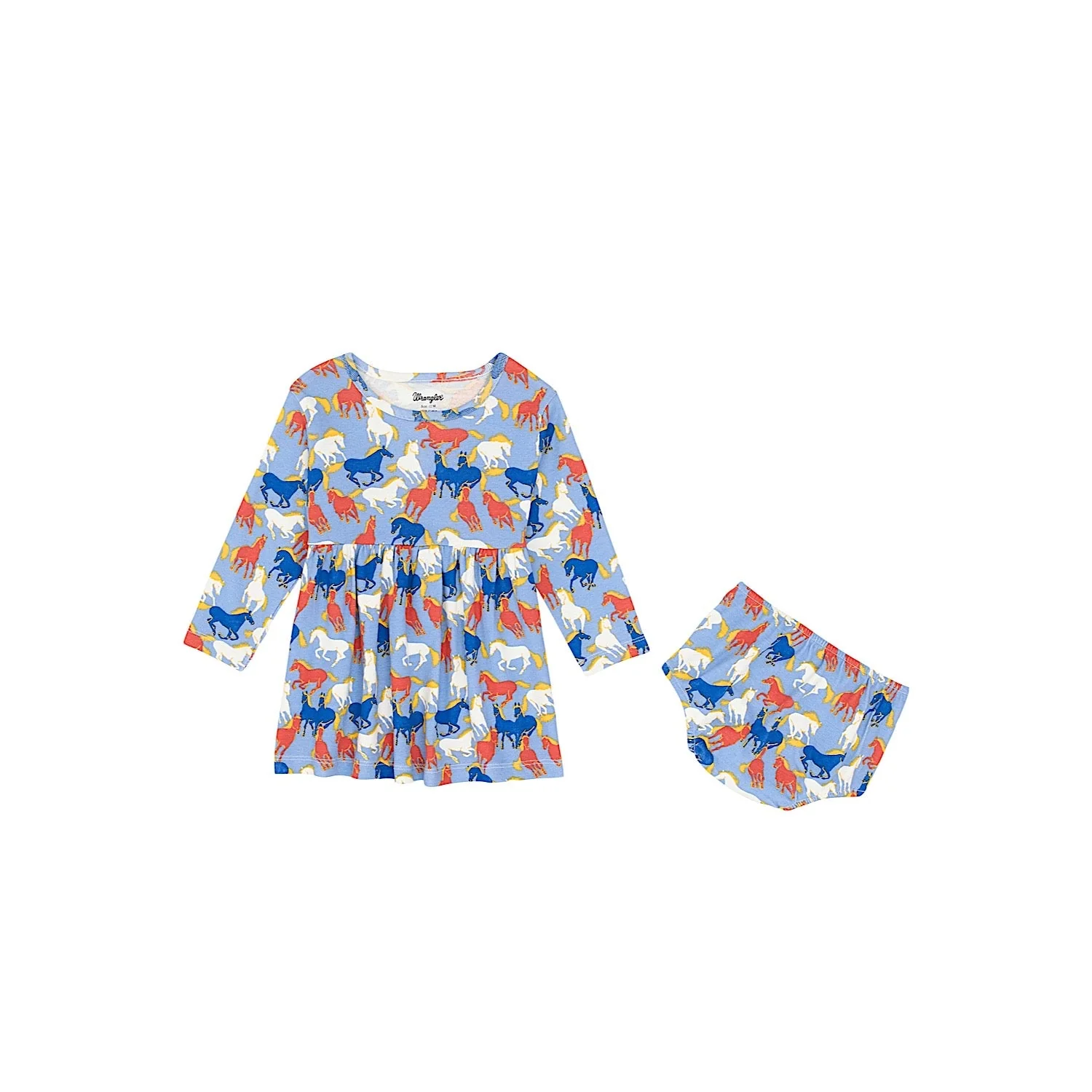 Wrangler Baby Girls Knit Dress - Blue