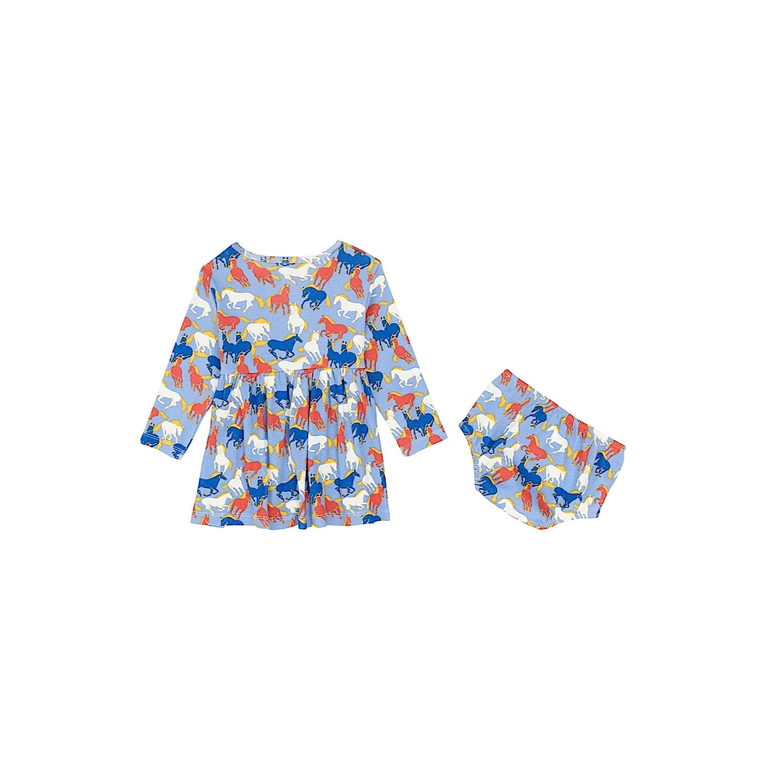 Wrangler Baby Girls Knit Dress - Blue - Image 2