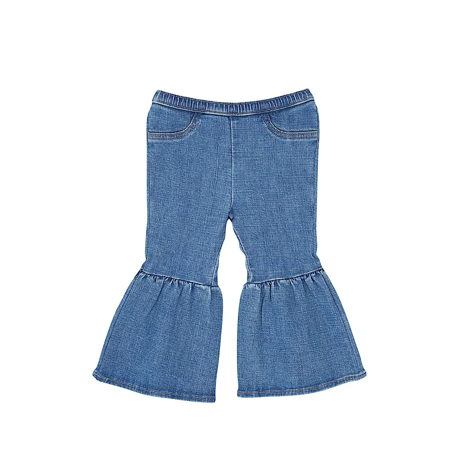 Wrangler Baby Girls Pull Up Flare Jeans - Reign