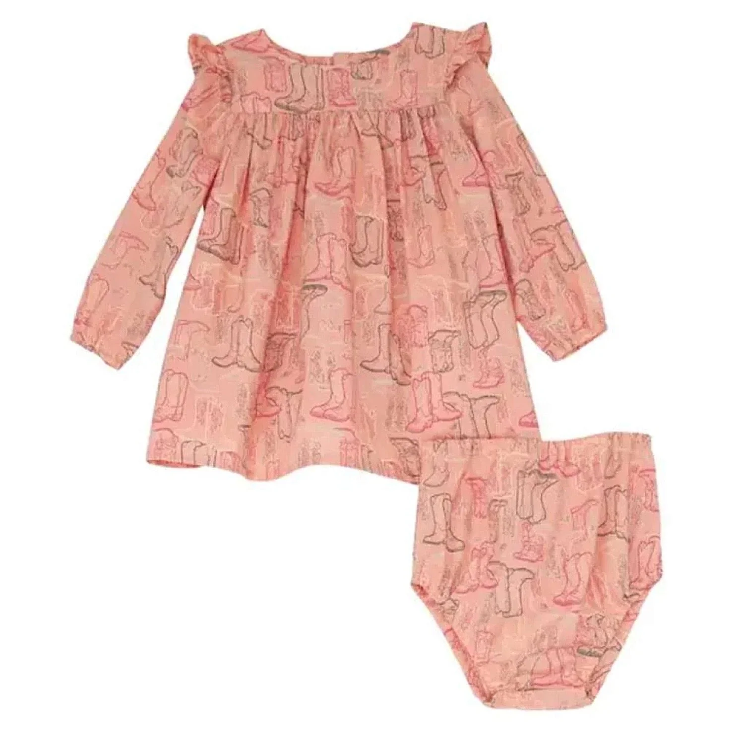 Wrangler Baby / Toddler Dress - Pink Boots