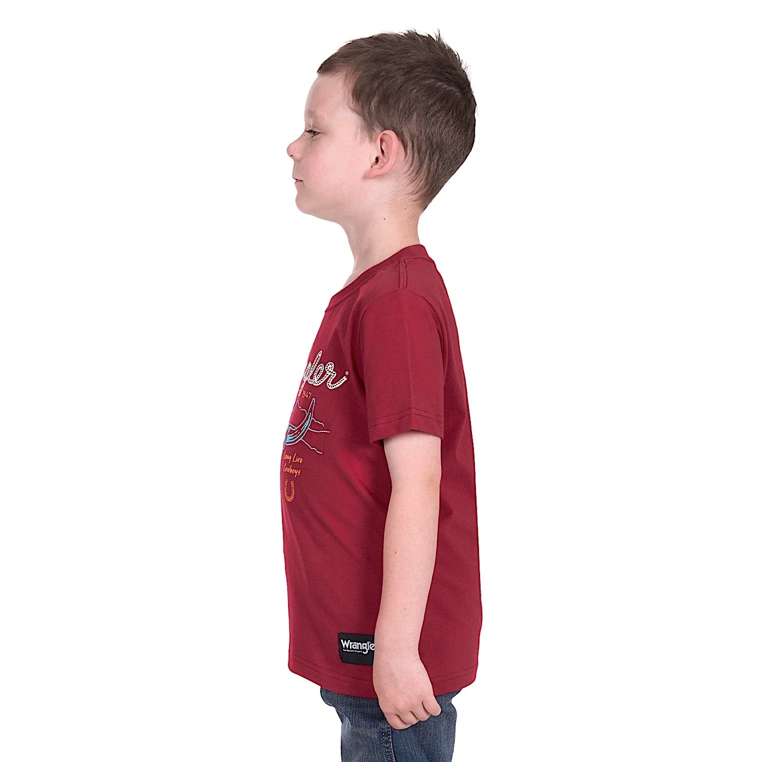 Wrangler Boy's Darren Tee - Red - Image 3