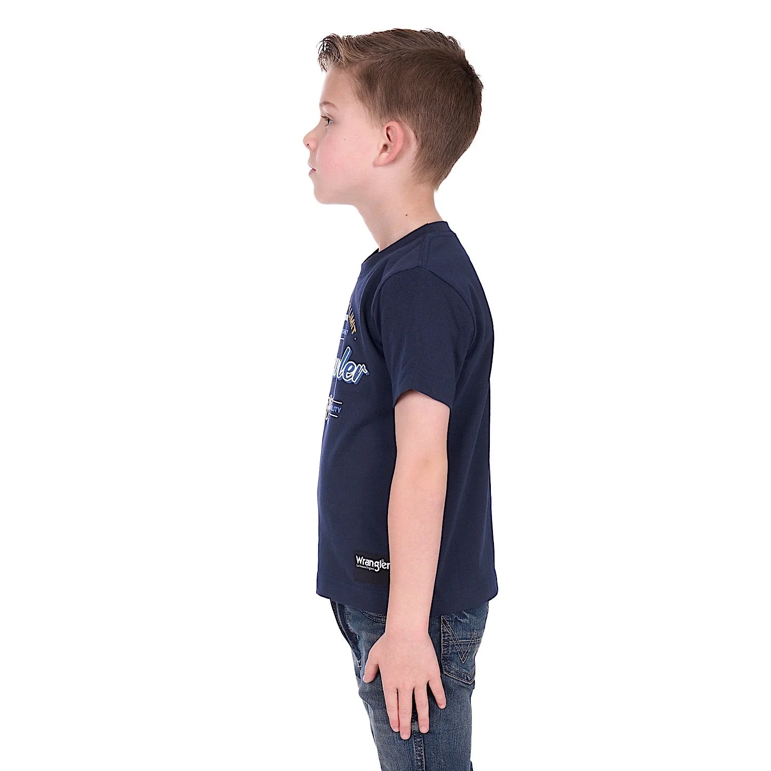 Wrangler Boys Joel T-Shirt - Navy - Image 3