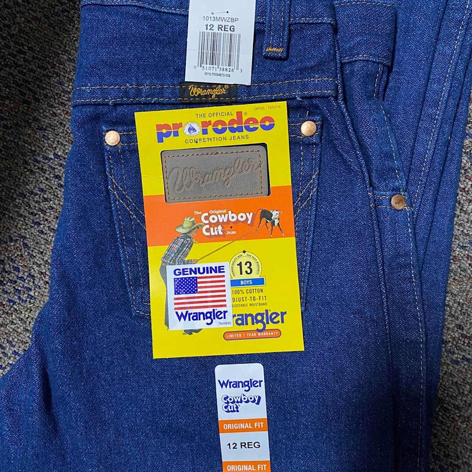 Wrangler Boy's Original ProRodeo Jean - Prewashed Indigo - Image 4