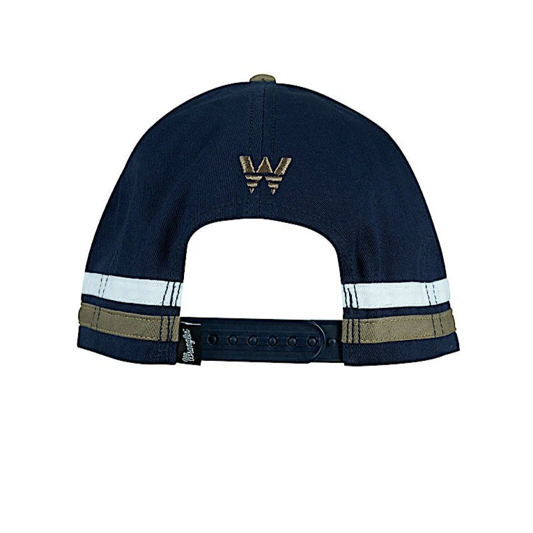 Wrangler Damon High Profile Cap - Tan/Navy - Image 2