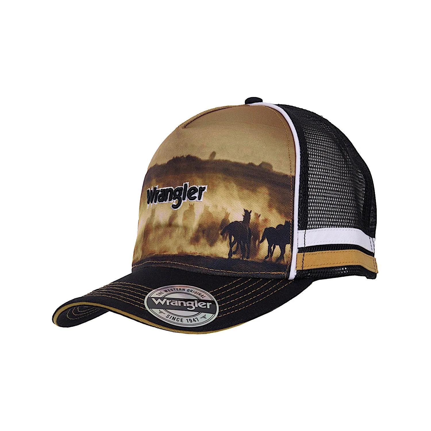 Wrangler Eddie HP Trucker Cap - Black/Multi