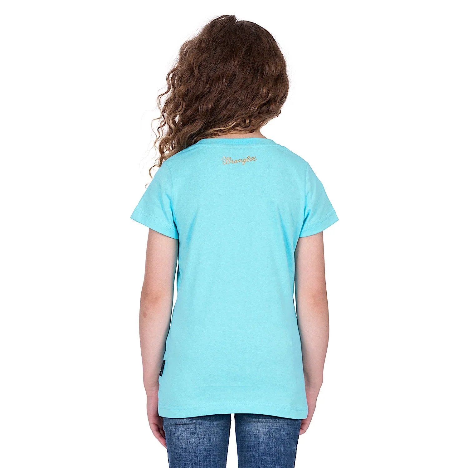 Wrangler Girl's Kelly Tee - Aqua - Image 3