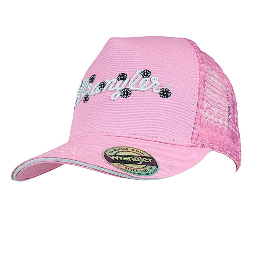 Wrangler Kid's Aria High Profile Ponytail Cap - Pink