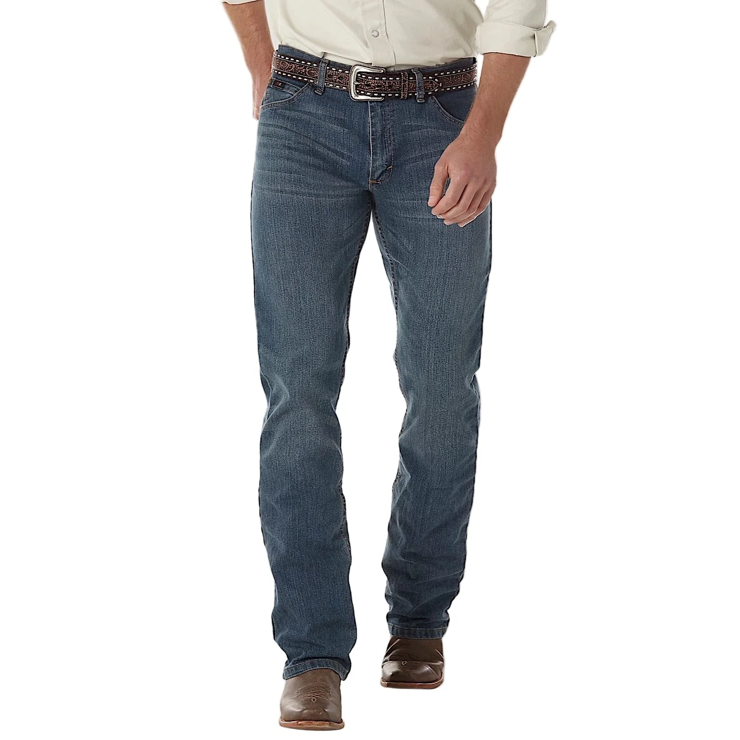 Wrangler Men's Advanced Comfort Competition Regular Fit Jean - Barrel