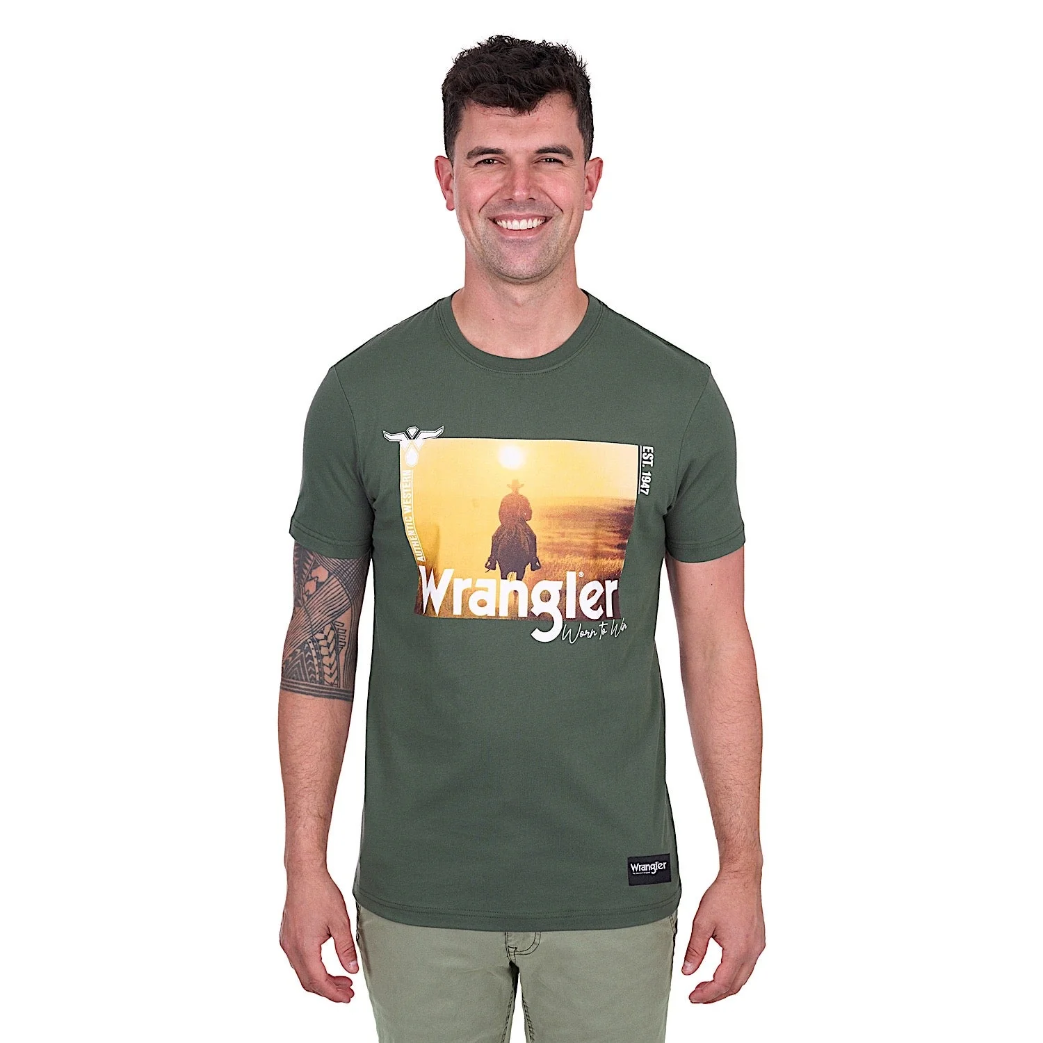 Wrangler Men's Andre Tee - Cypress - Image 4