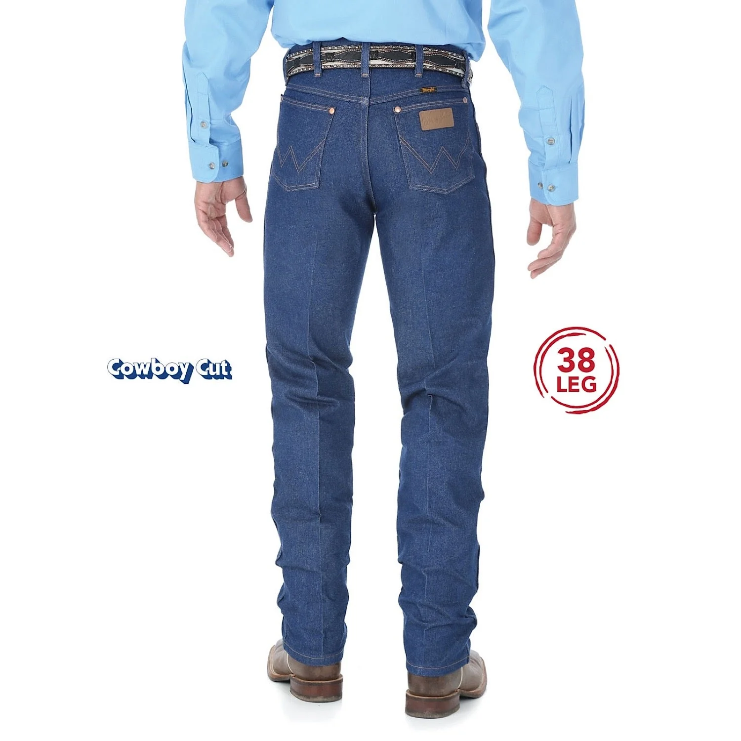 Wrangler Men's Cowboy Cut Original Fit Jean Rigid 38" - Image 2