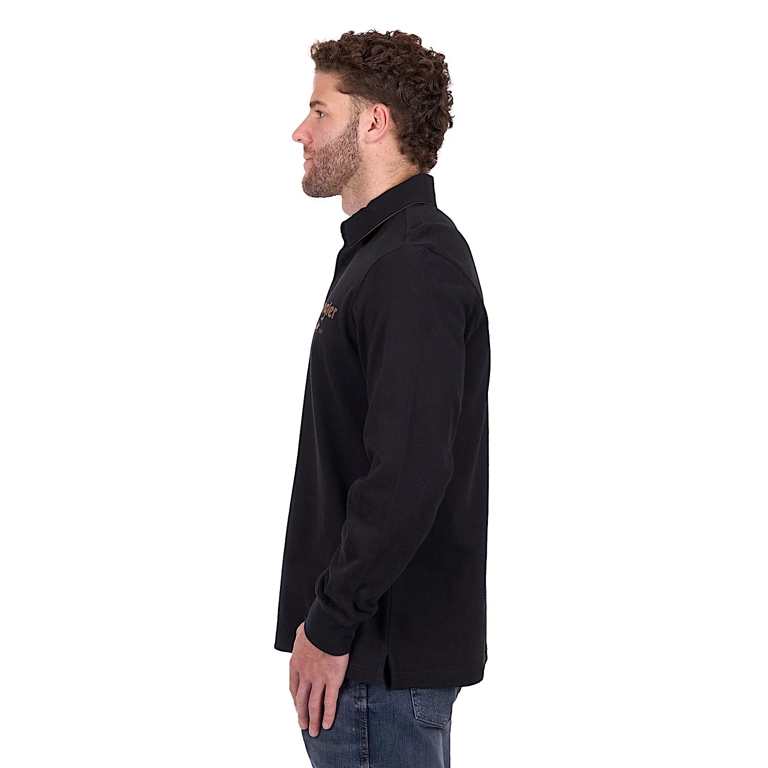 Wrangler Men's Nash Rugby - Black - Image 3