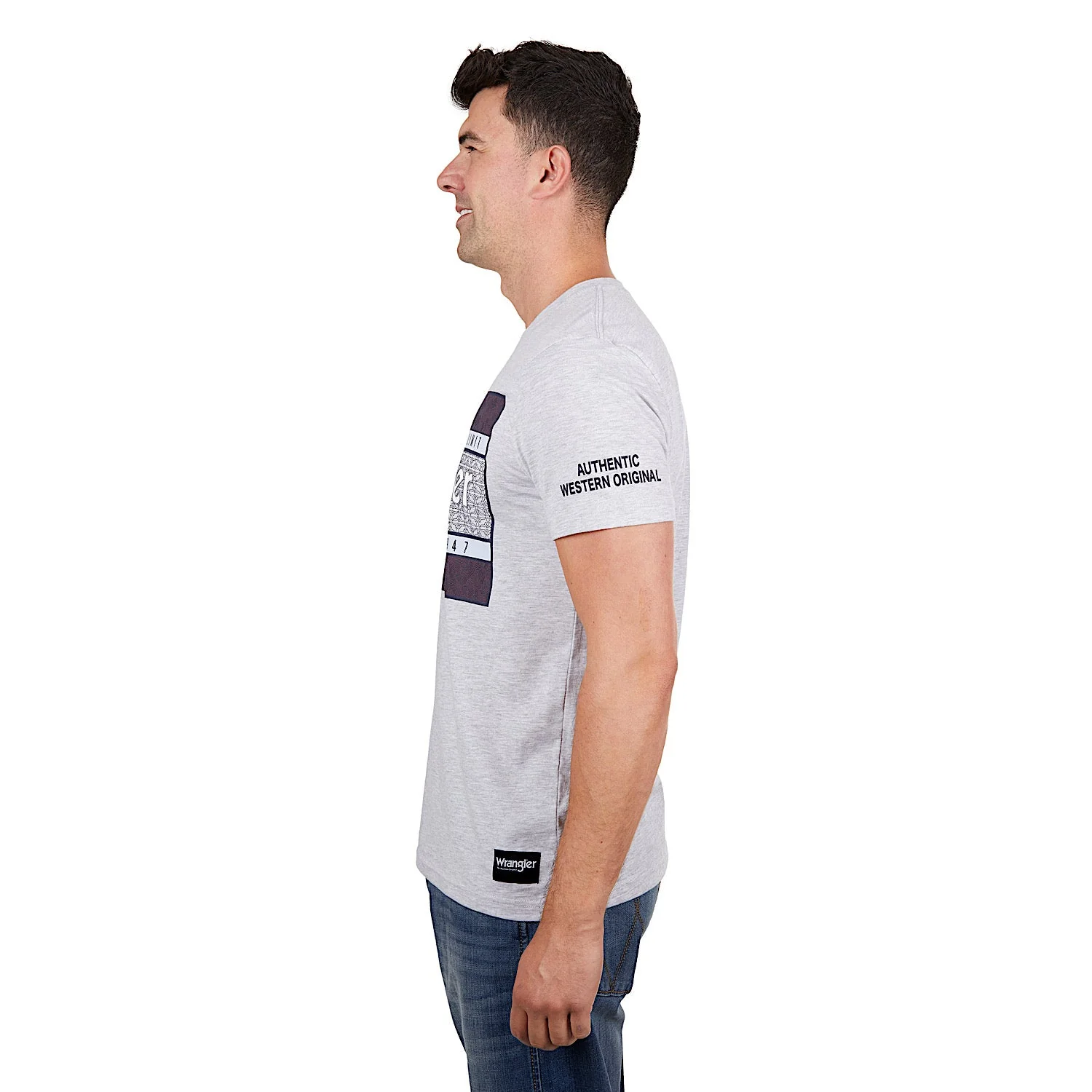 Wrangler Men's Noah Tee White Marle - Image 3