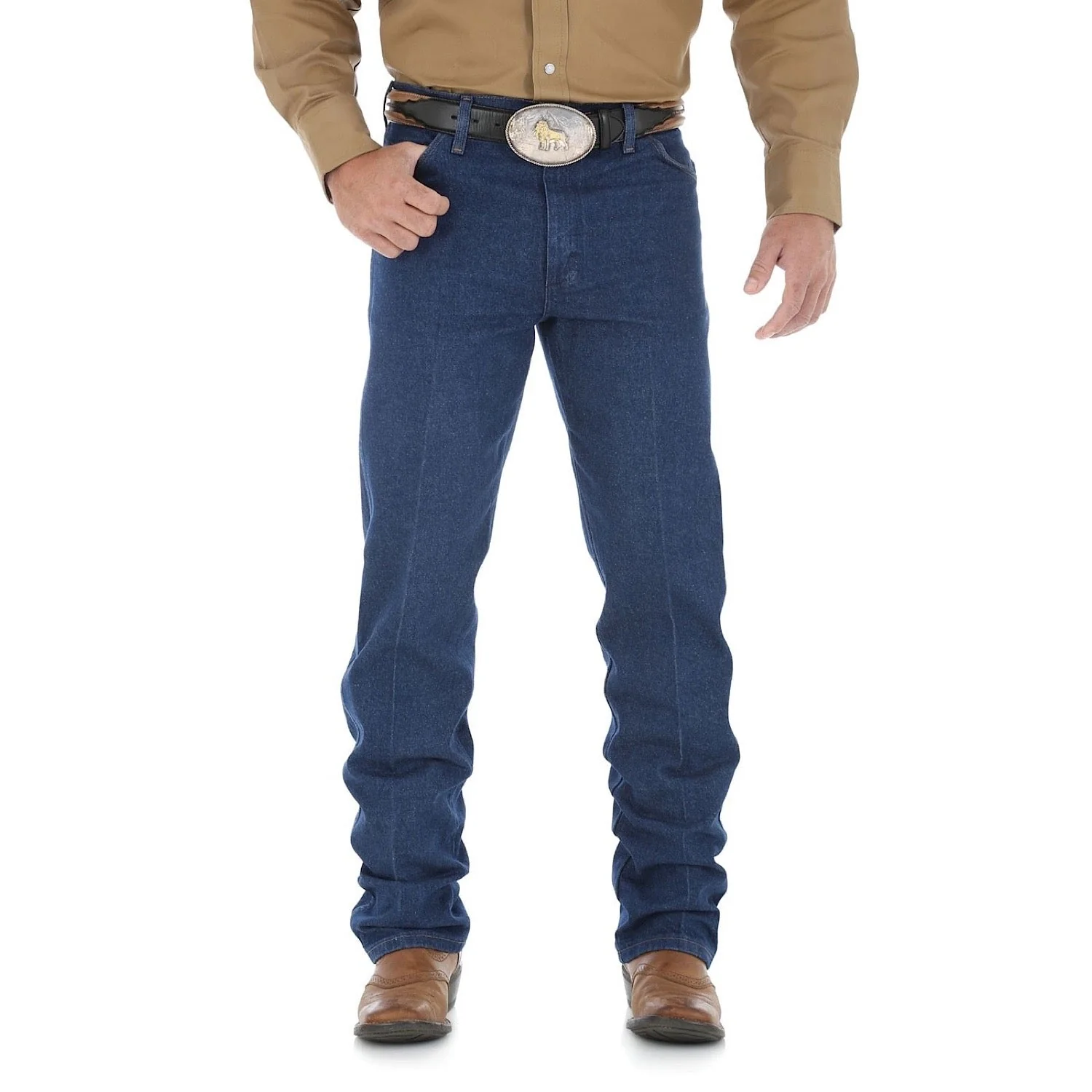Wrangler Men's Original Fit Jean Prewashed Indigo - Image 3