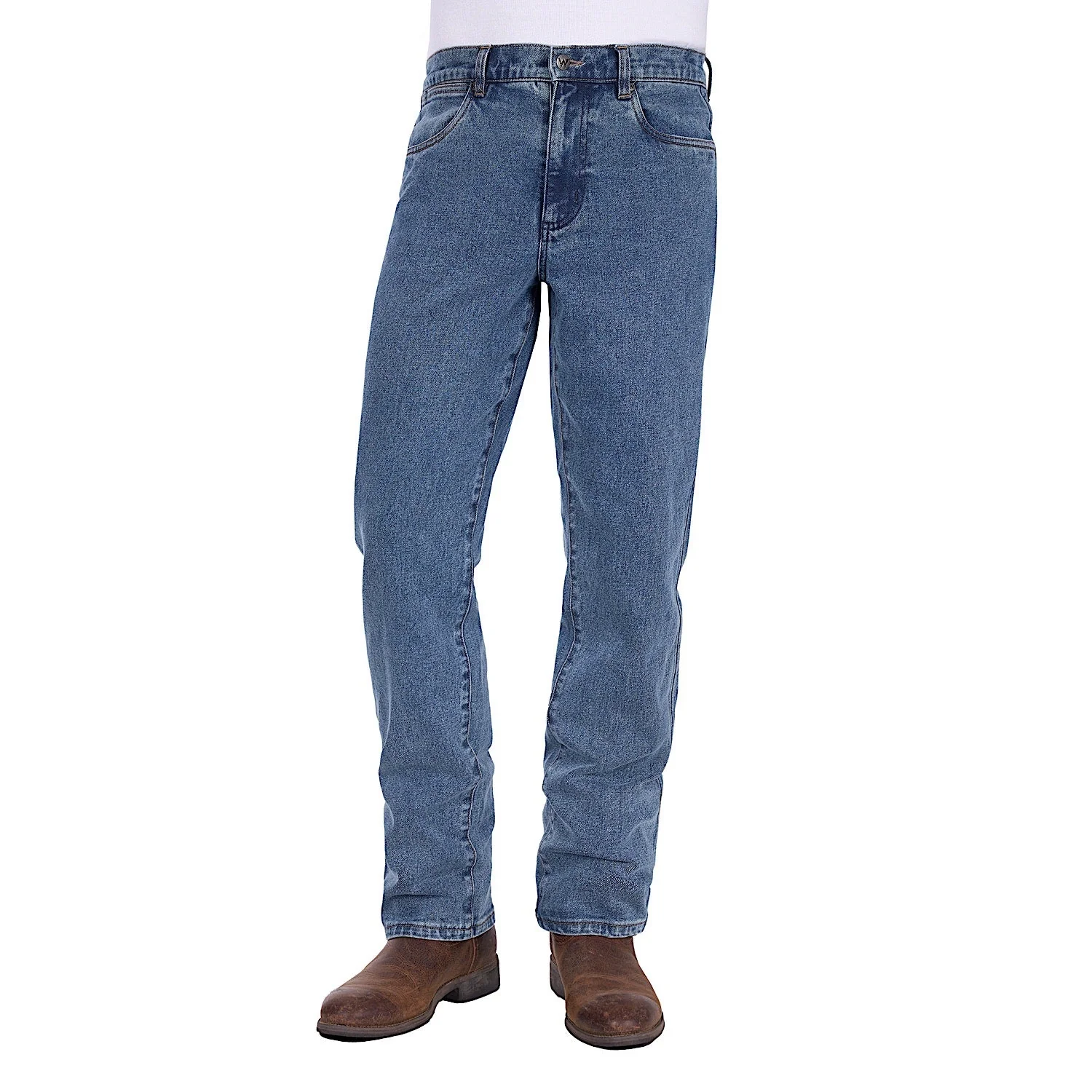 Wrangler Men's Reg Straight Leg Jean - Original Stone
