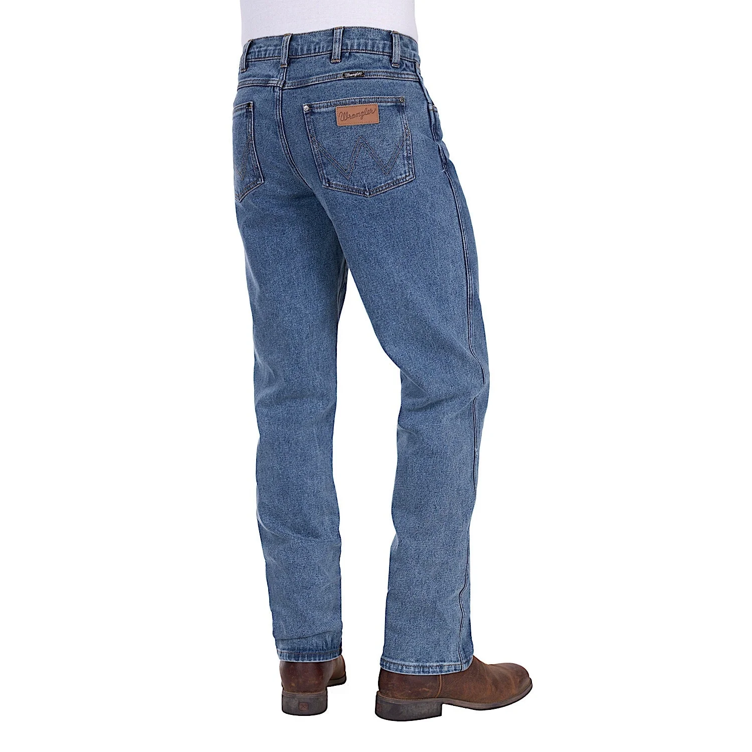 Wrangler Men's Reg Straight Leg Jean - Original Stone - Image 2