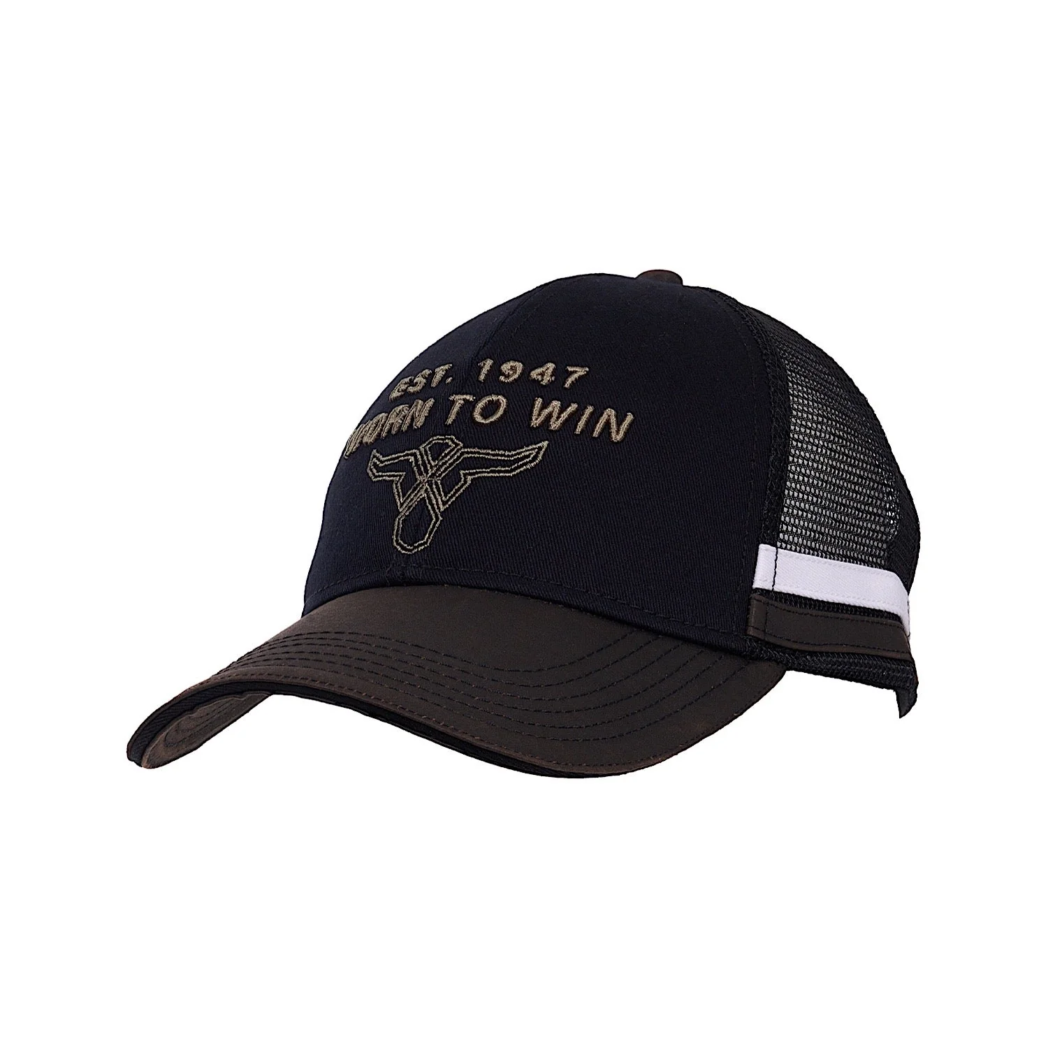 Wrangler Phil Trucker Cap - Black/Rustic Mulch