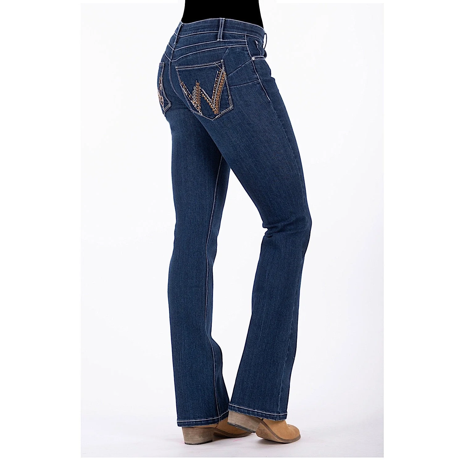 Wrangler Women's Amelia Q-Baby Booty Up Jean Indigo - Image 7