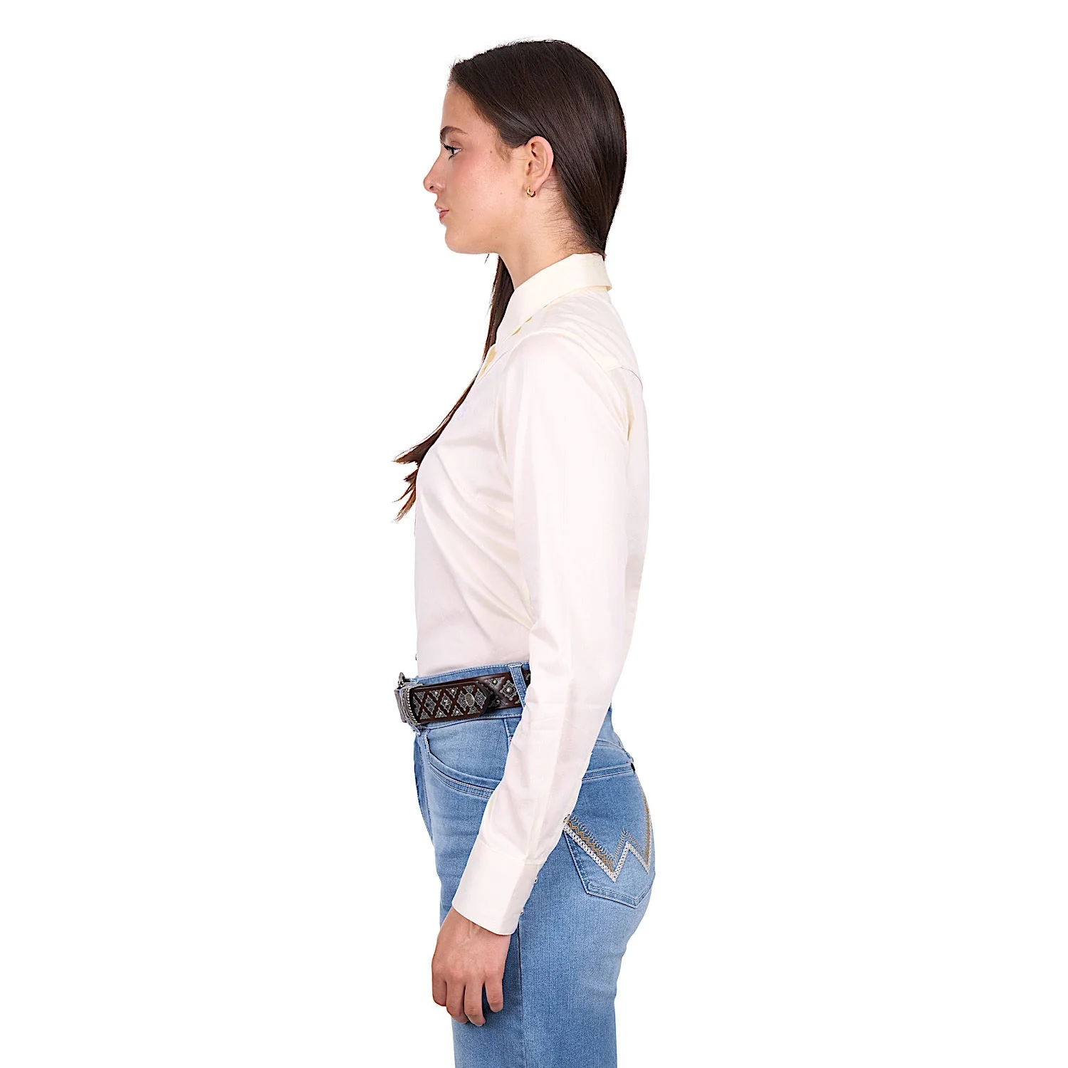 Wrangler Women's Bridget Western Shirt - Cream - Image 3